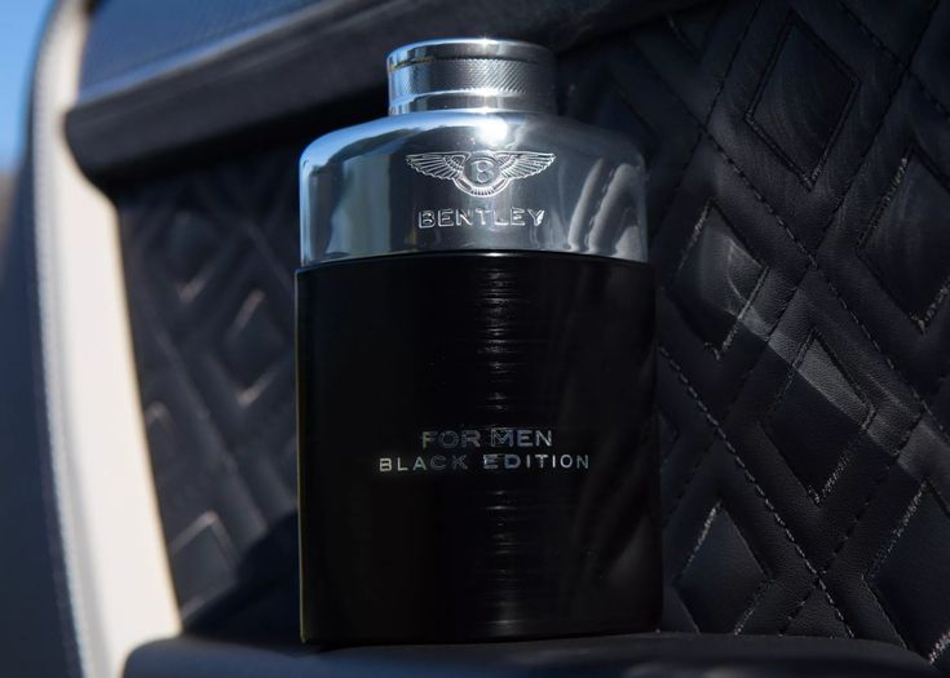 bentley for men black edition fragrance bottle