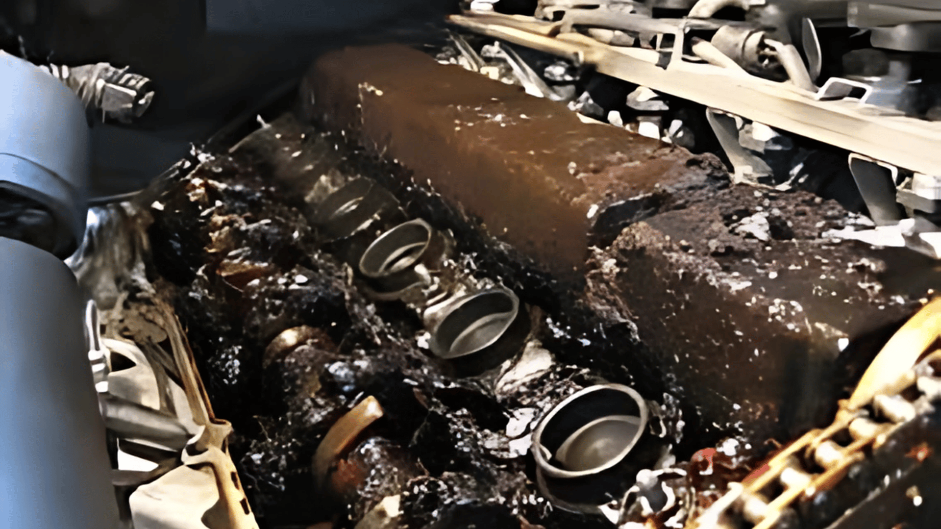 an abstract photo of a curved building with a blue sky in the background