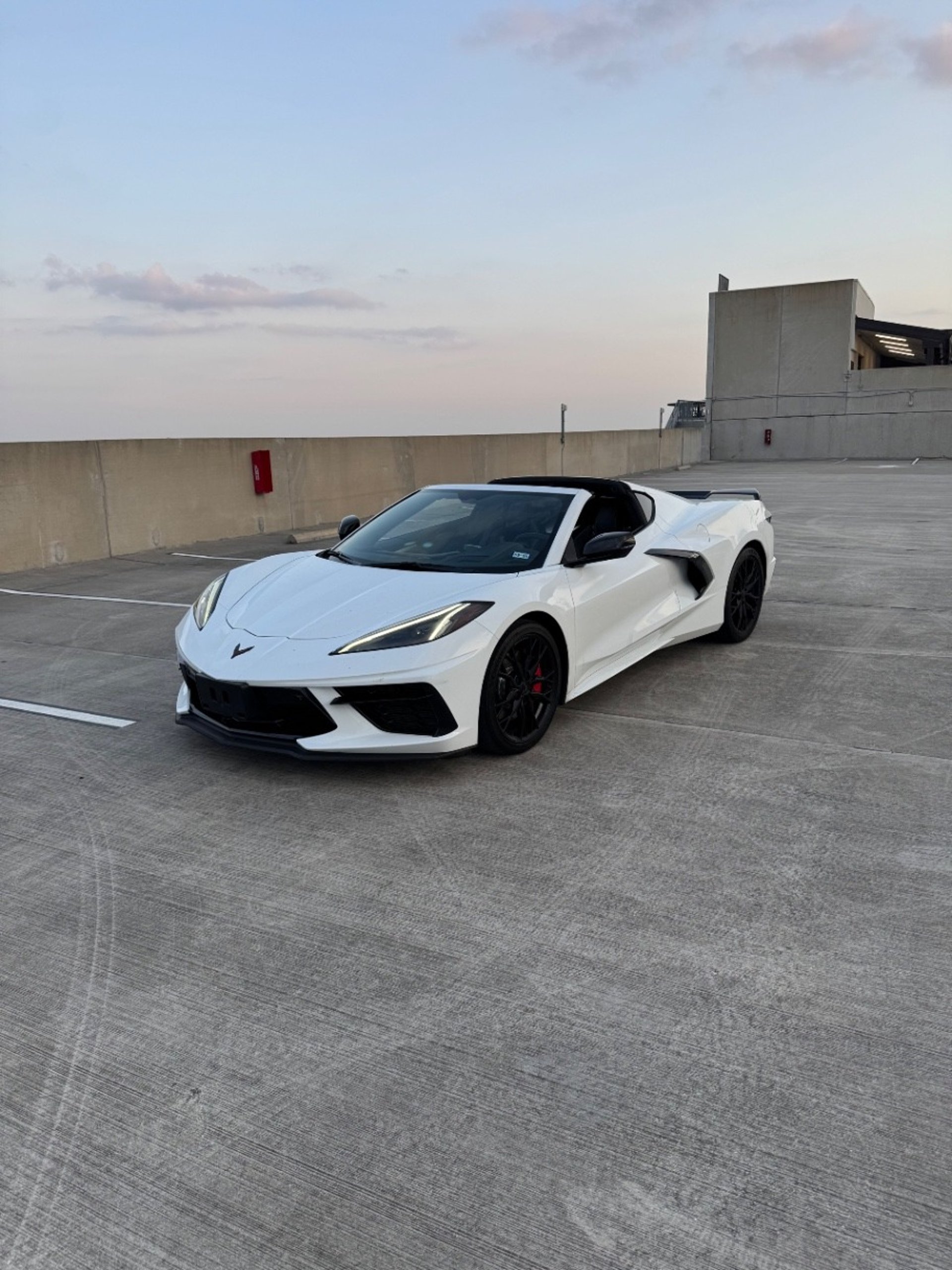 yellow vehicle parked inside garage