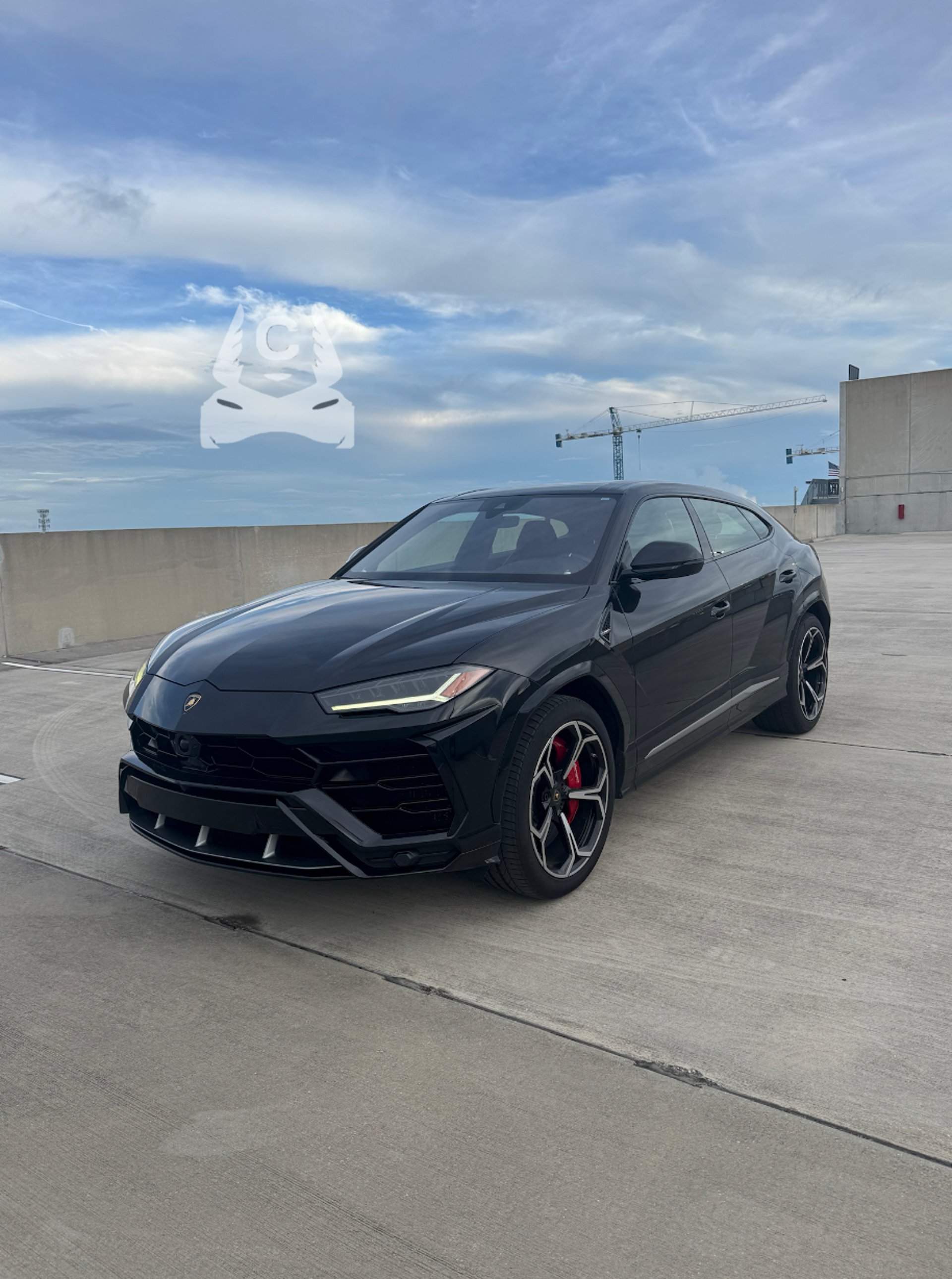 black bmw car parked near building