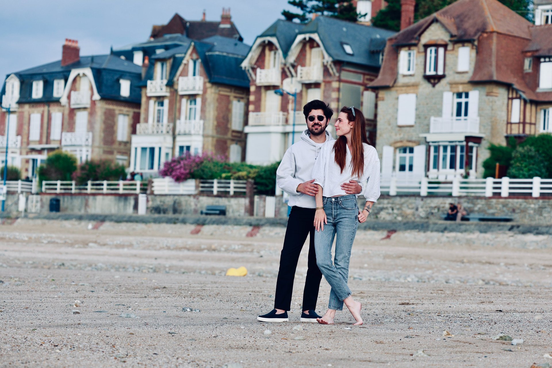 couple wearing silver-colored rings