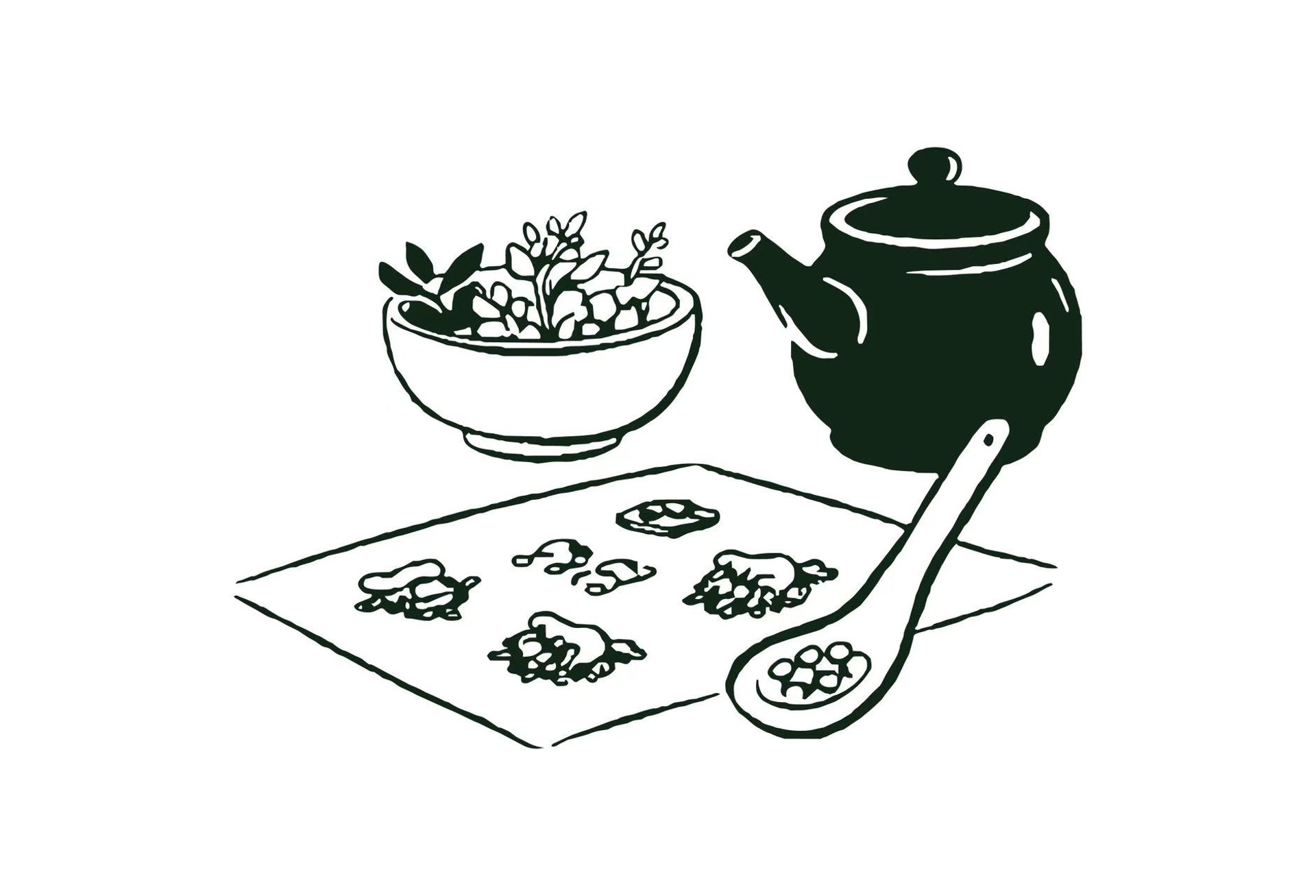 green vegetable on white ceramic plate