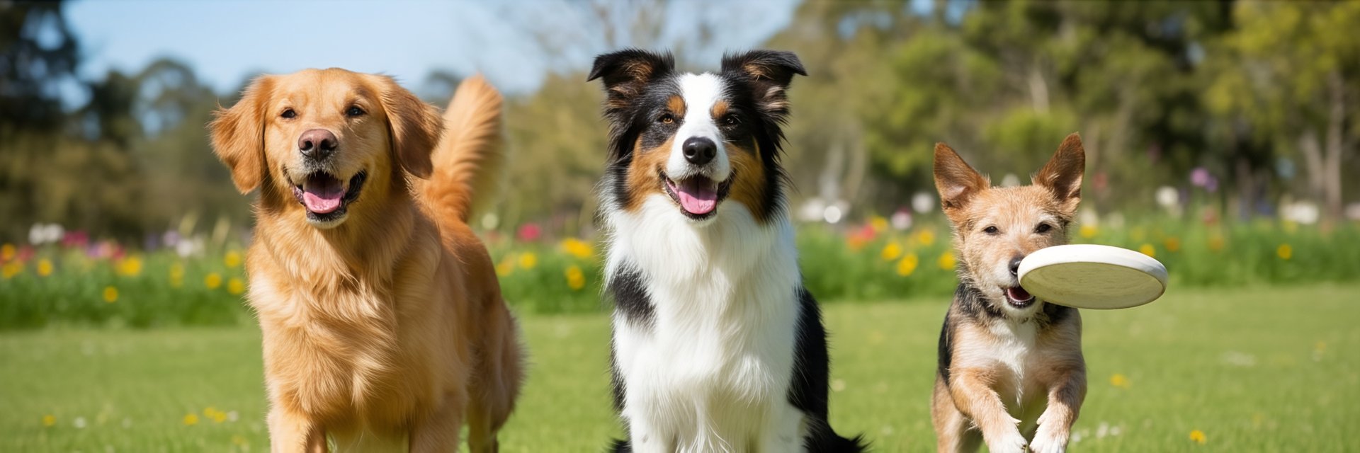 close-up photo of white medium-coated dog running on grass field during daytime