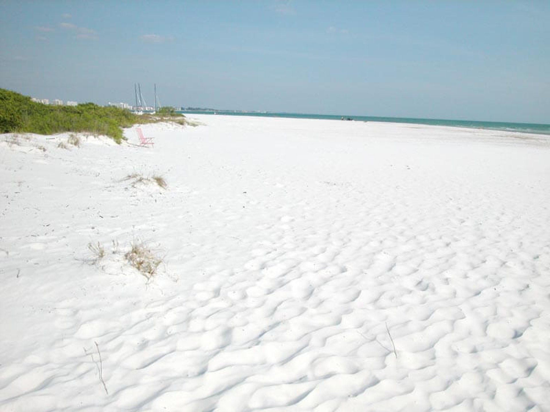 Siesta Beach sand is as white as snow