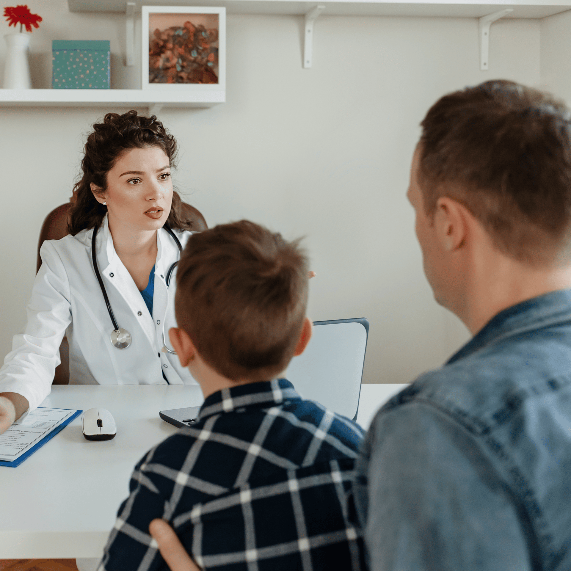 an abstract photo of a curved building with a blue sky in the background