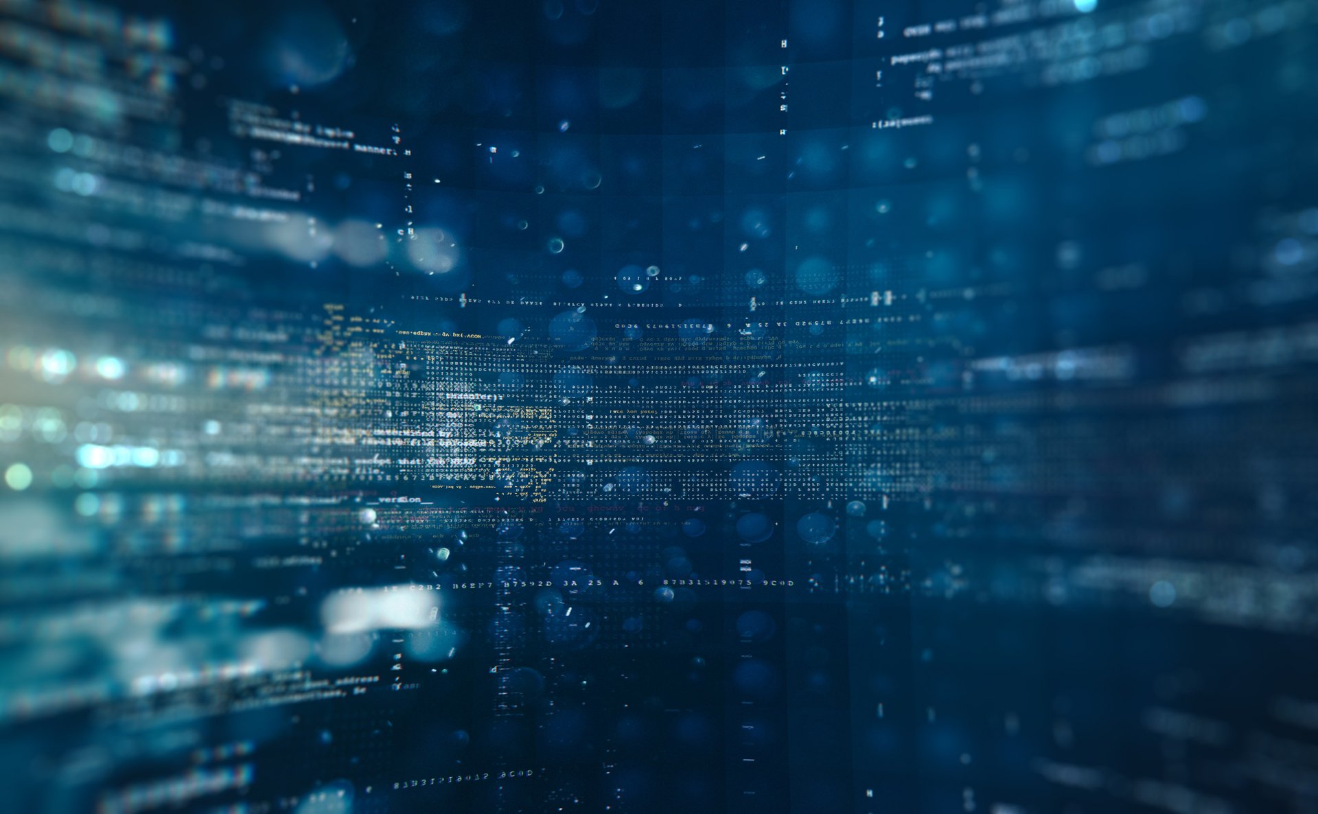 an abstract photo of a curved building with a blue sky in the background