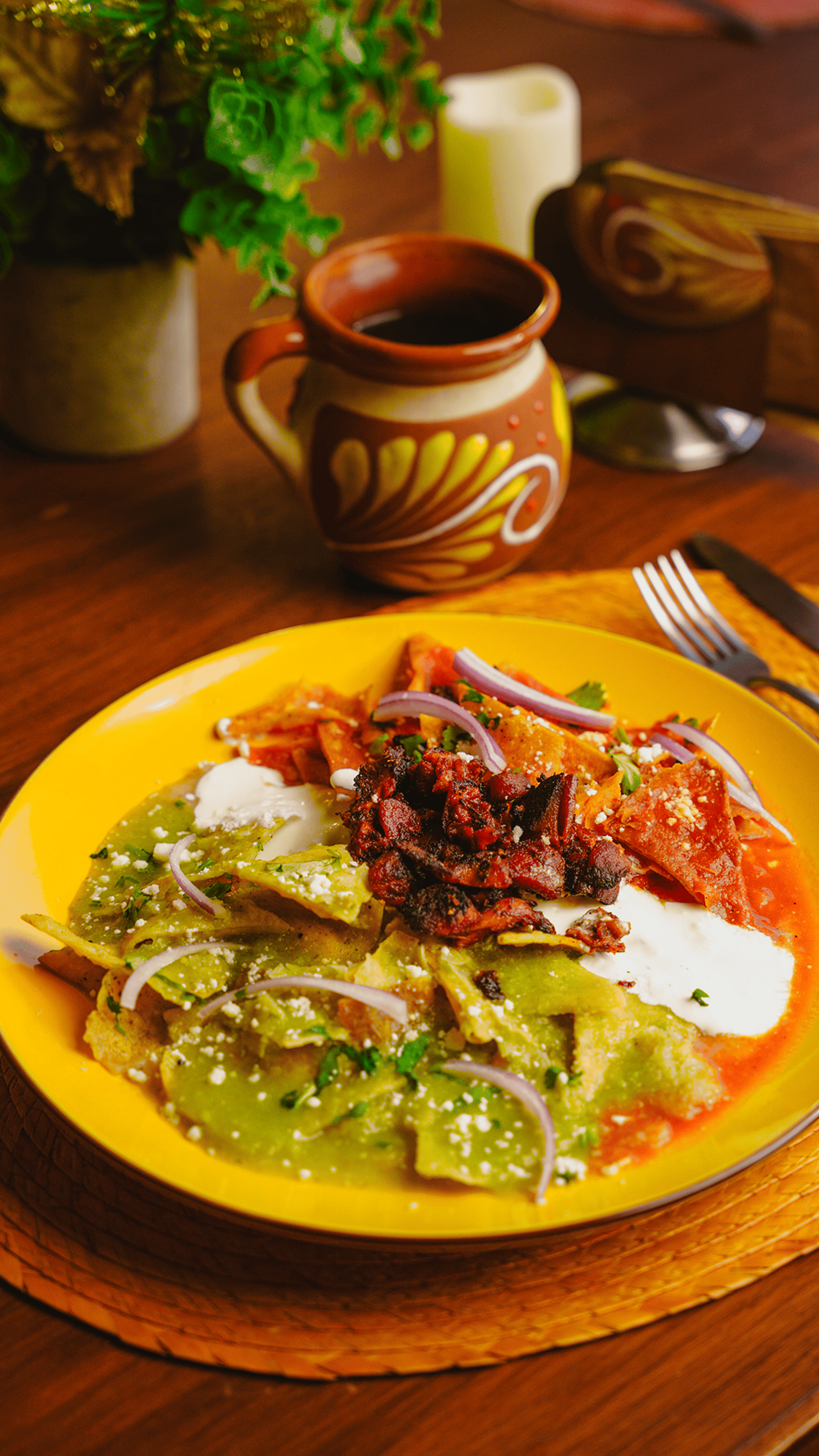 an abstract photo of a curved building with a blue sky in the background