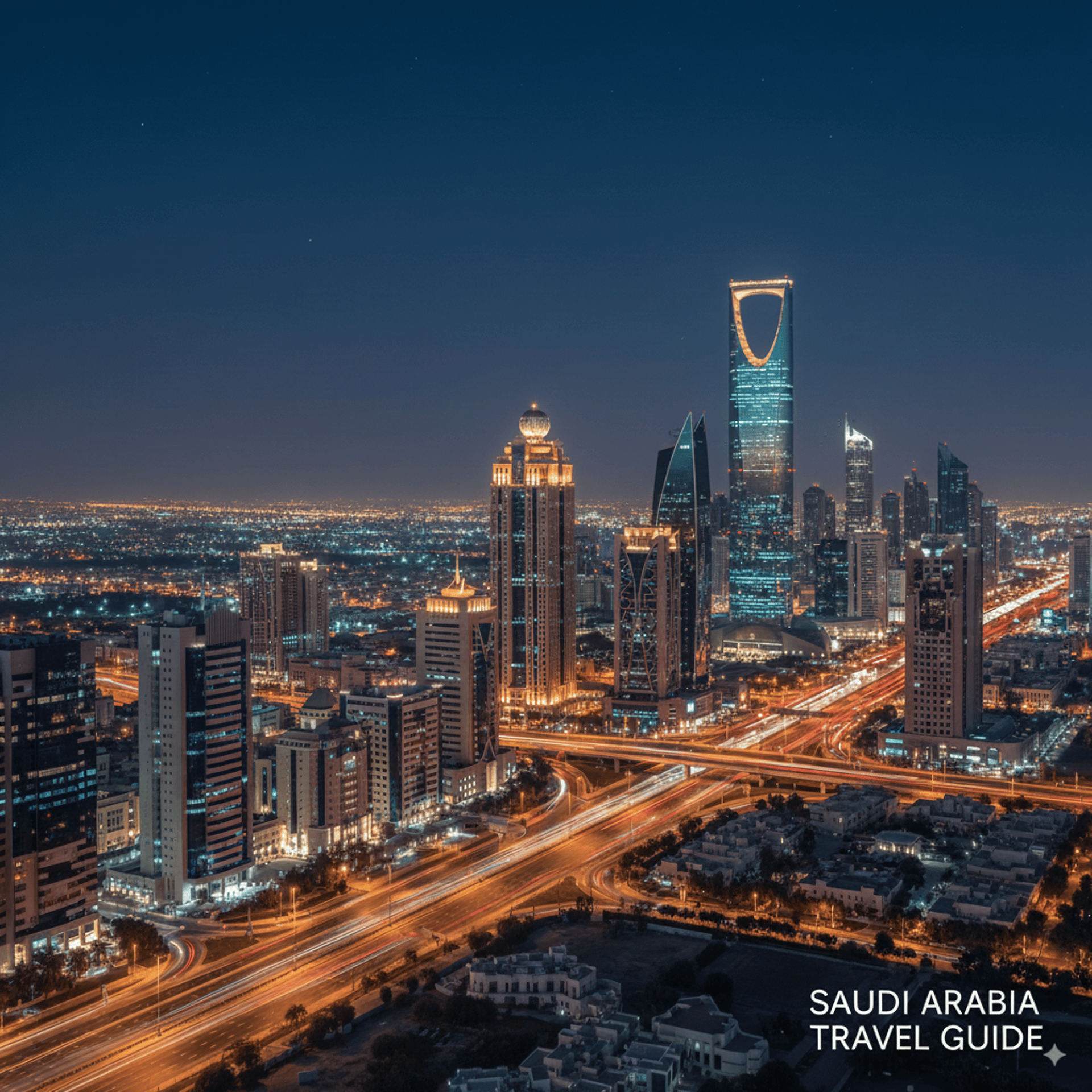 a city at night