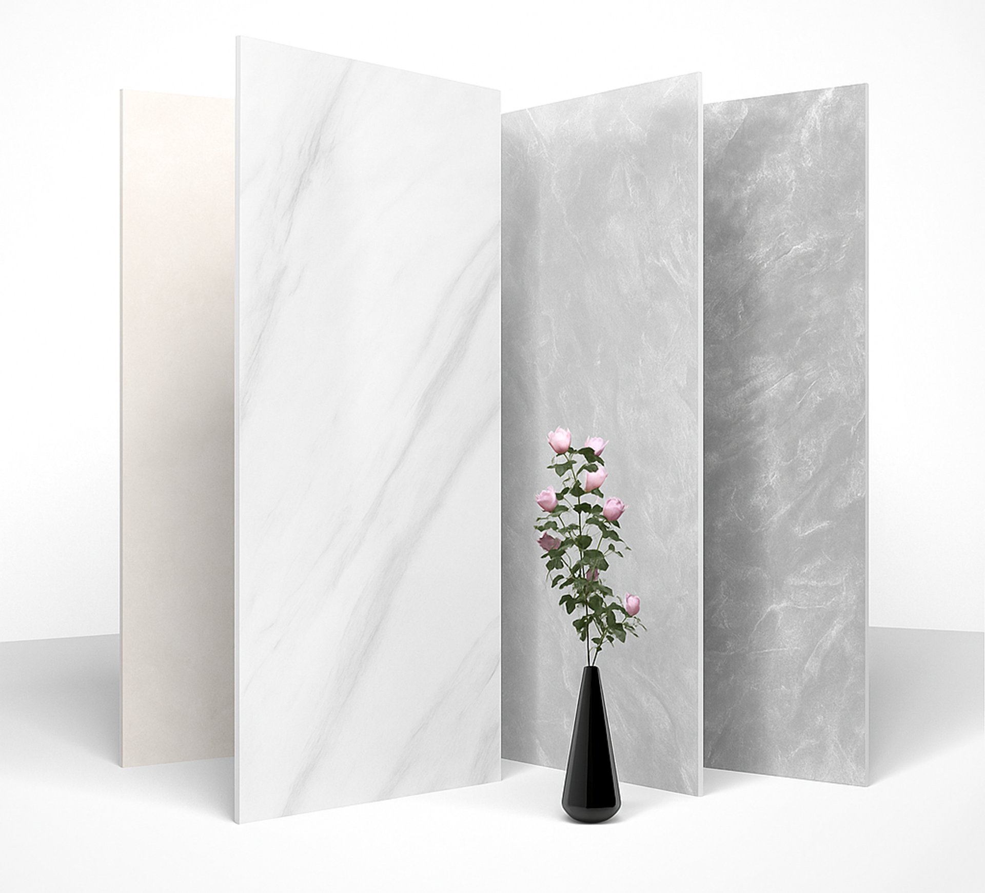 an abstract photo of a curved building with a blue sky in the background