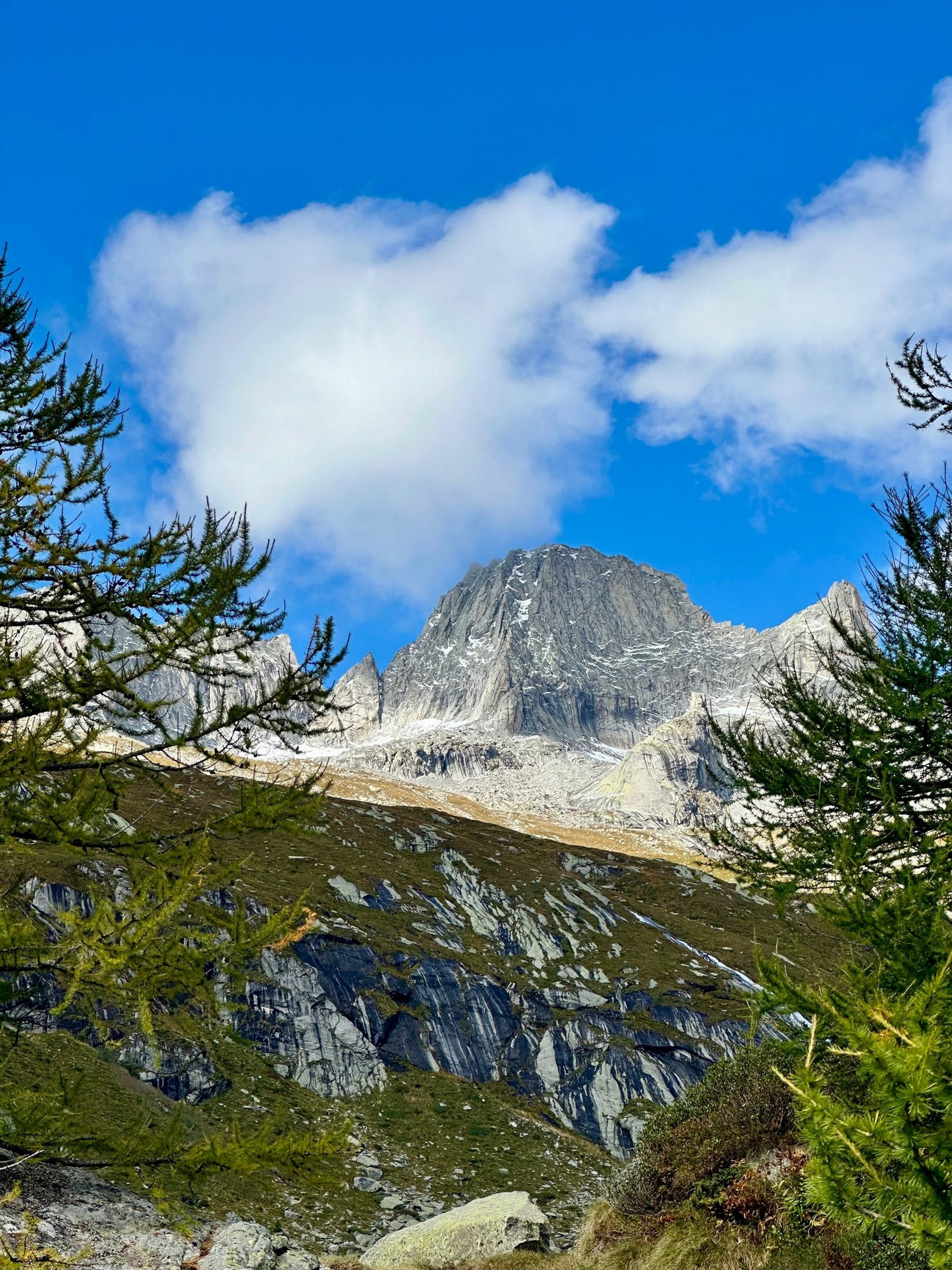 mountain range under blue sky