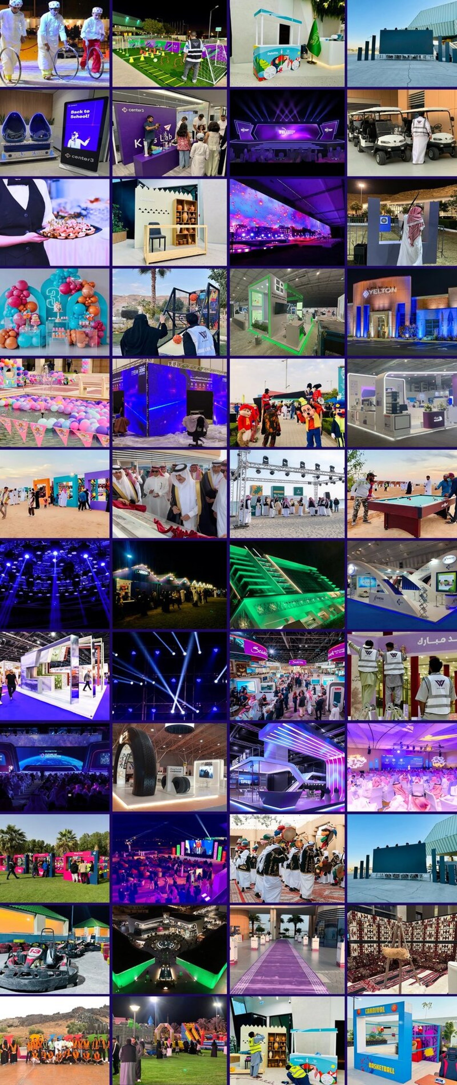 our projects managements شاهد اعمال فريق وتد للفعاليات مجموعة متنوعة من المشاريع لعام 2024 في السعودية