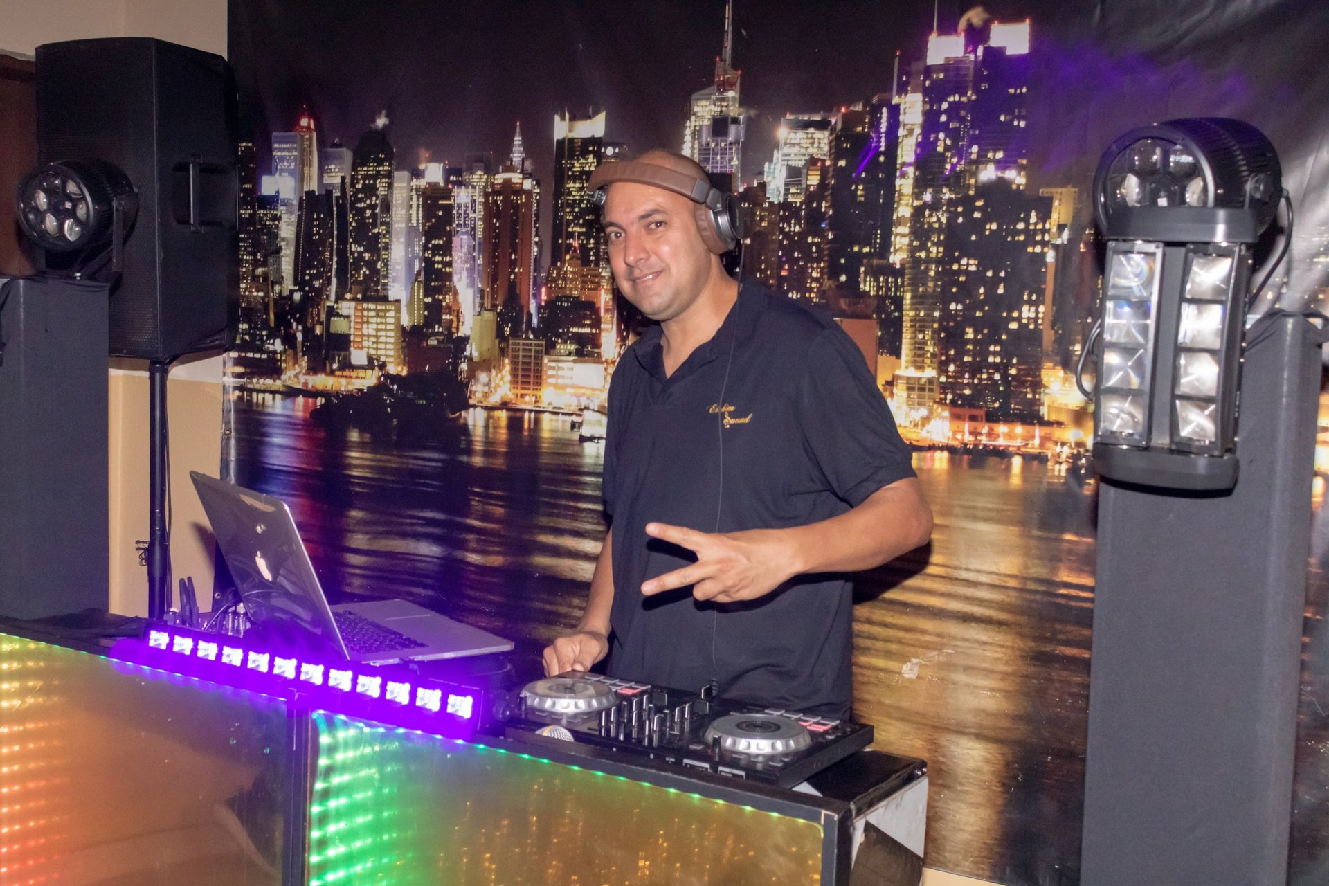 black and brown leather padded tub sofa