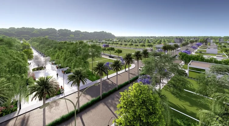 Lotes à venda em Araquari - Planta em 3D do Loteamento Recanto da Fazenda