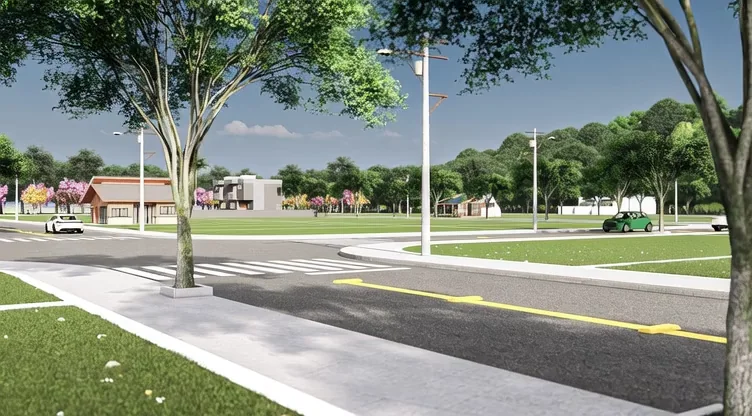 acesso ao loteamento Jardim Cristina - Araquari