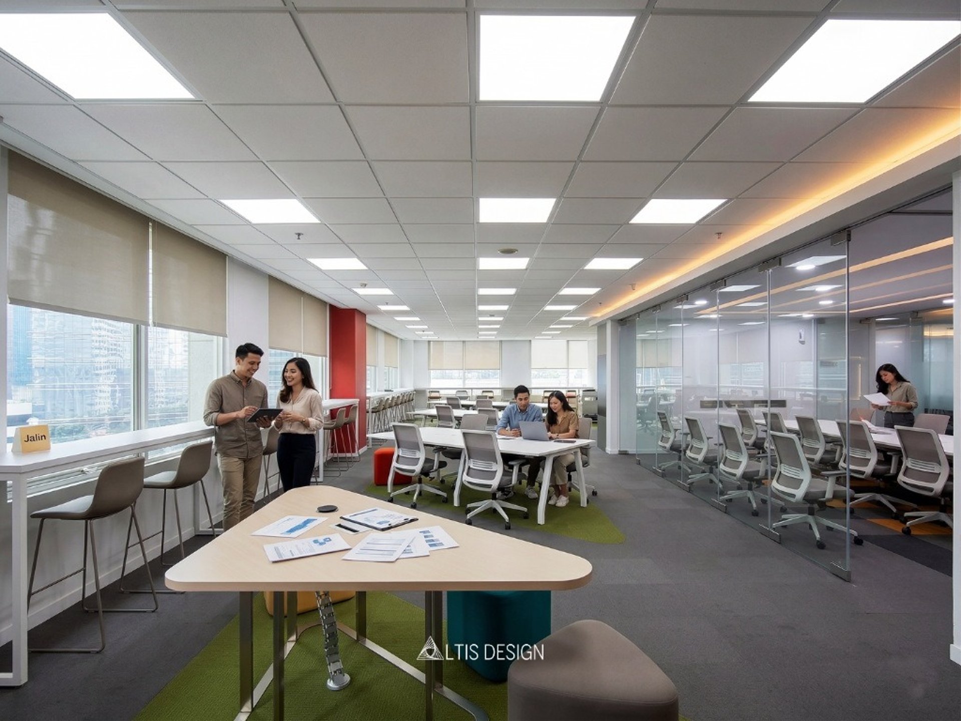 Jasa desain build interior fitout office kantor Jakarta, BSD, Serpong, PIK, Karawaci