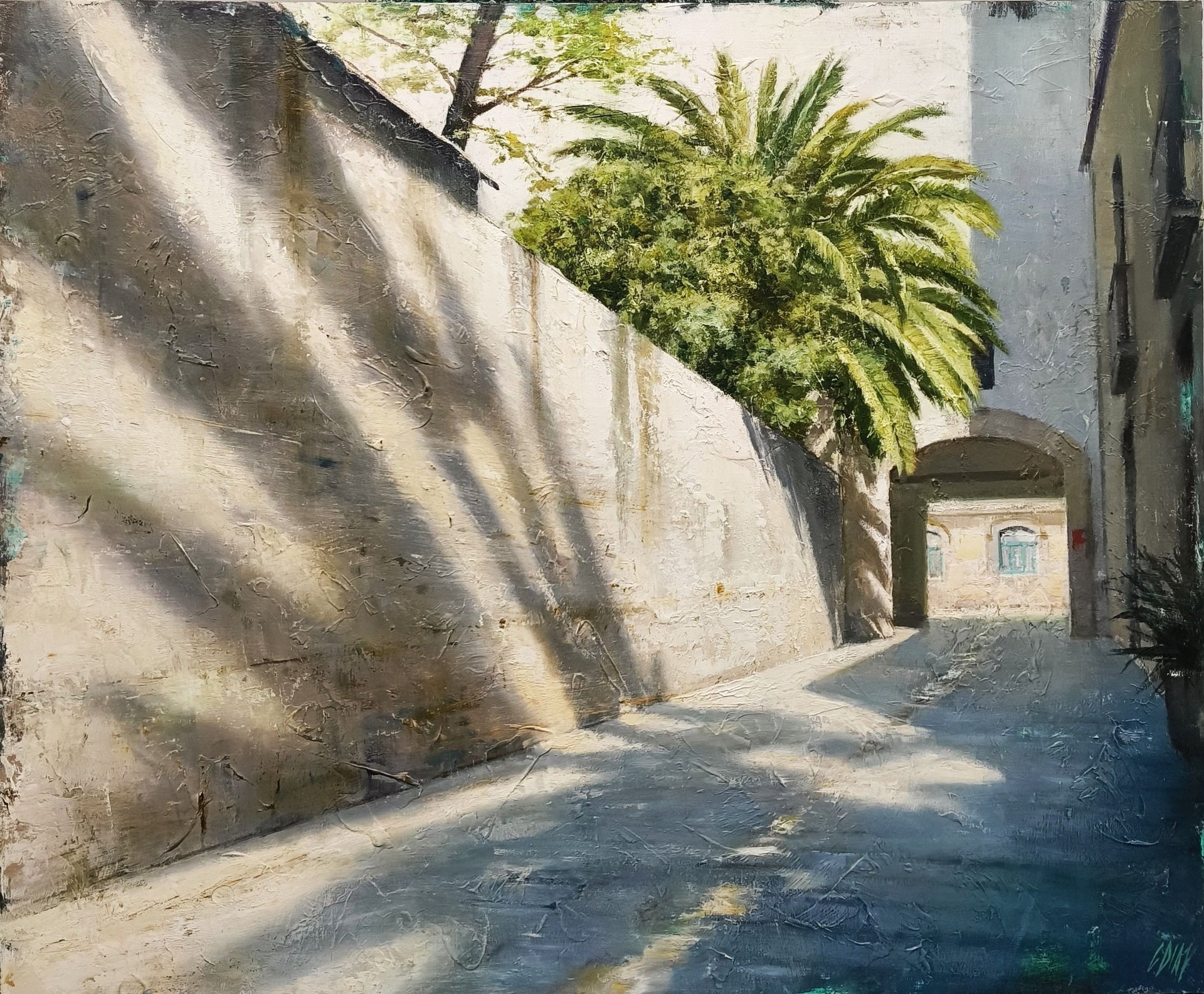GARDEN IN BLUE 80 X 40