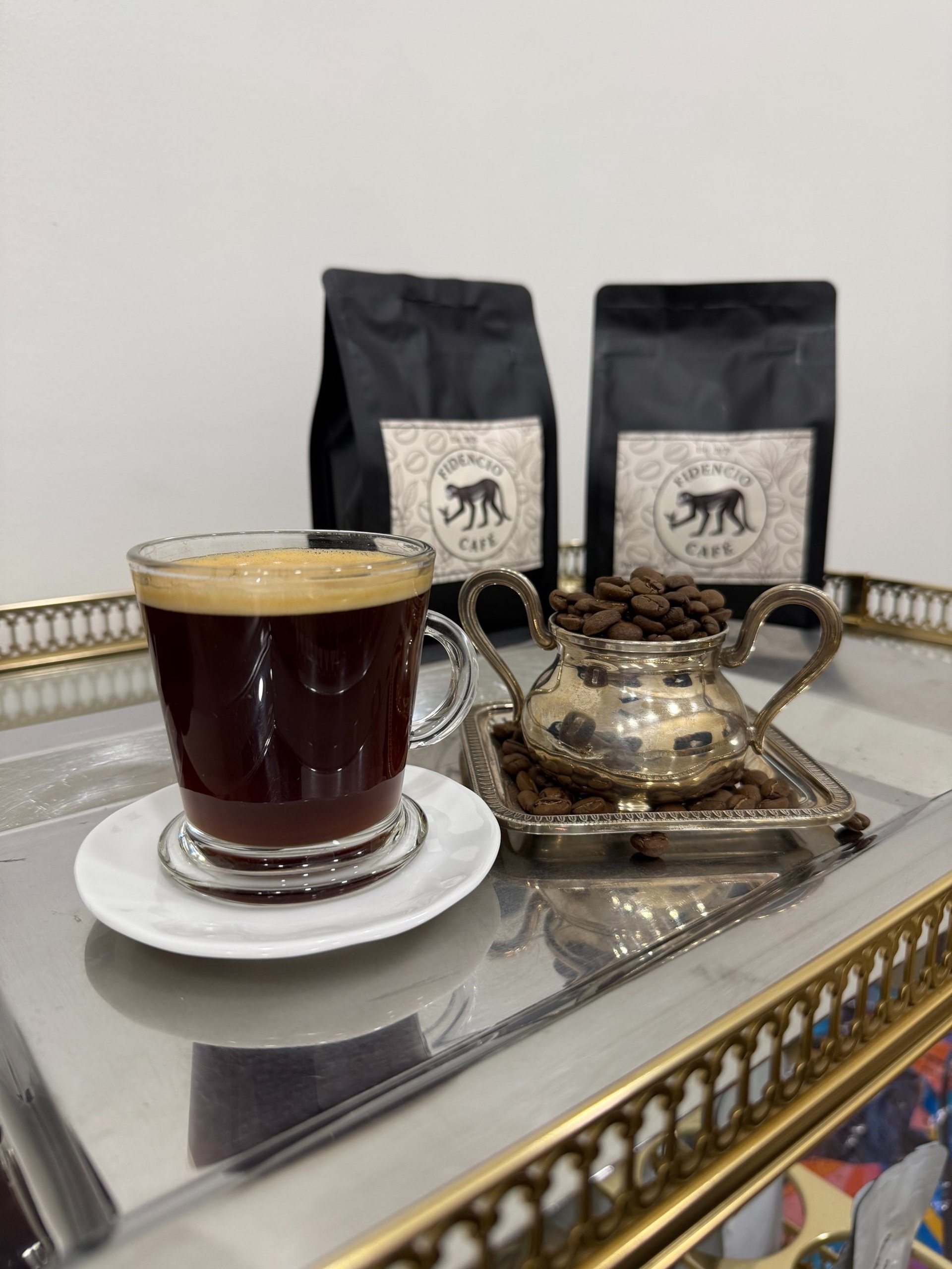 an abstract photo of a curved building with a blue sky in the background