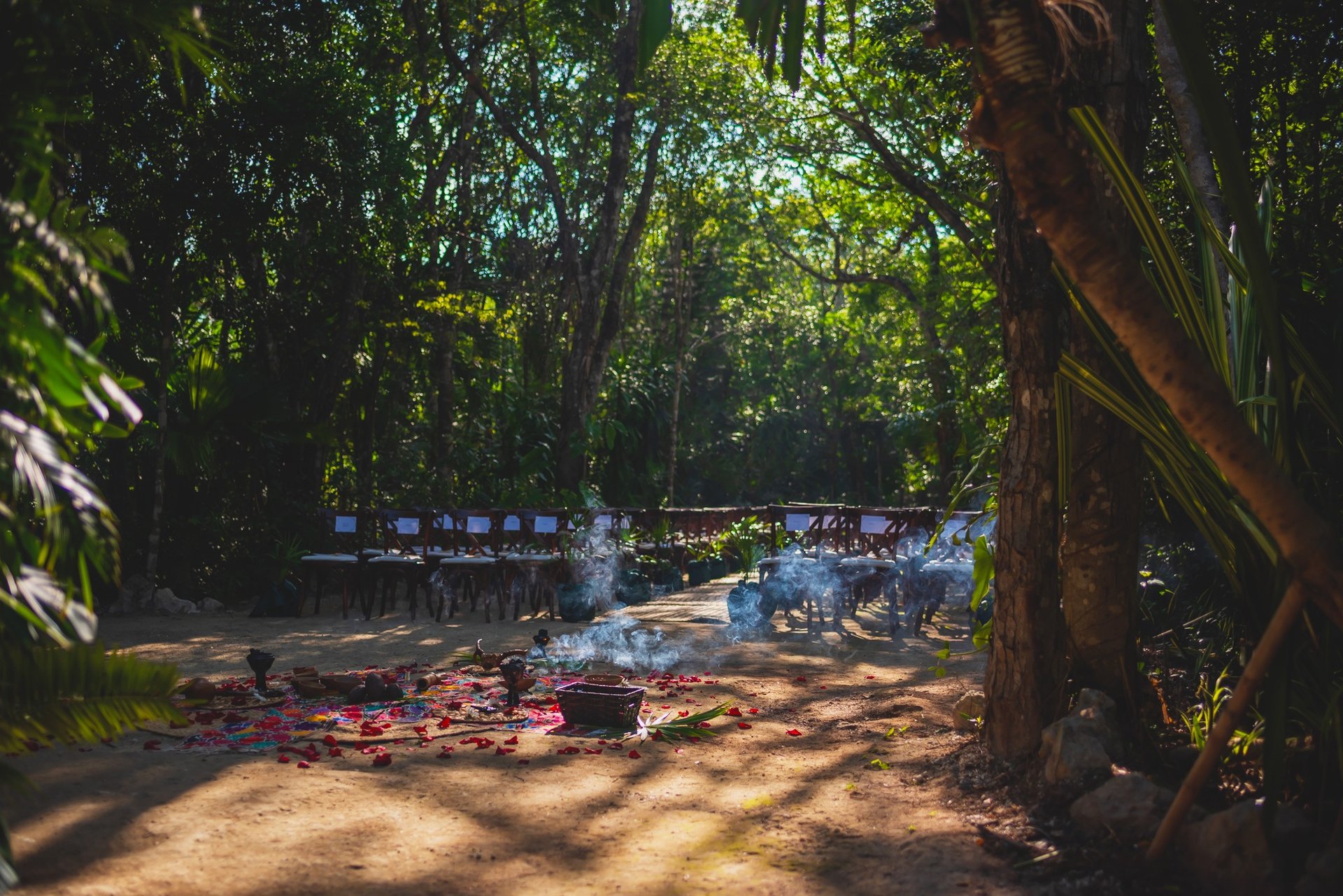 an abstract photo of a curved building with a blue sky in the background
