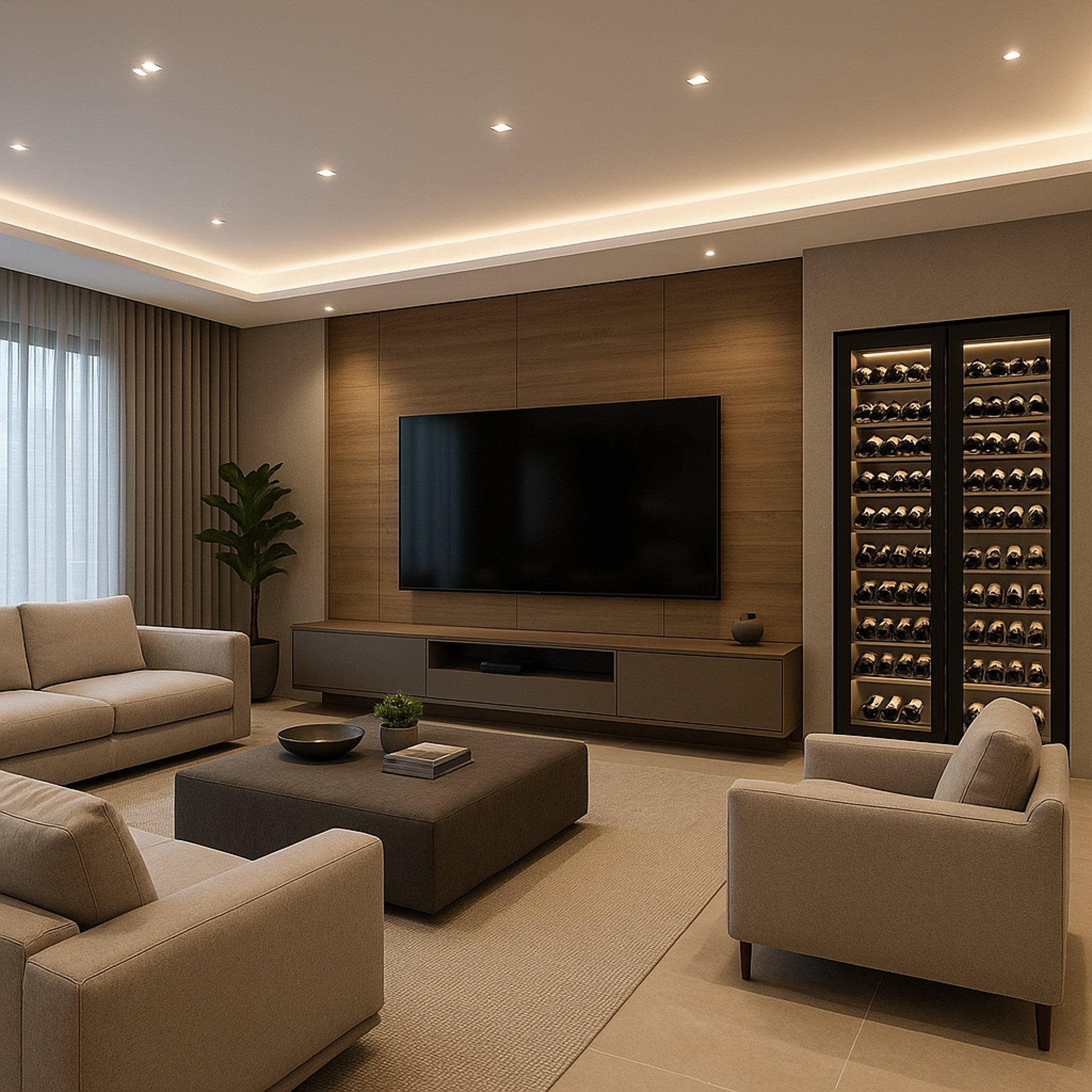 black and brown leather padded tub sofa