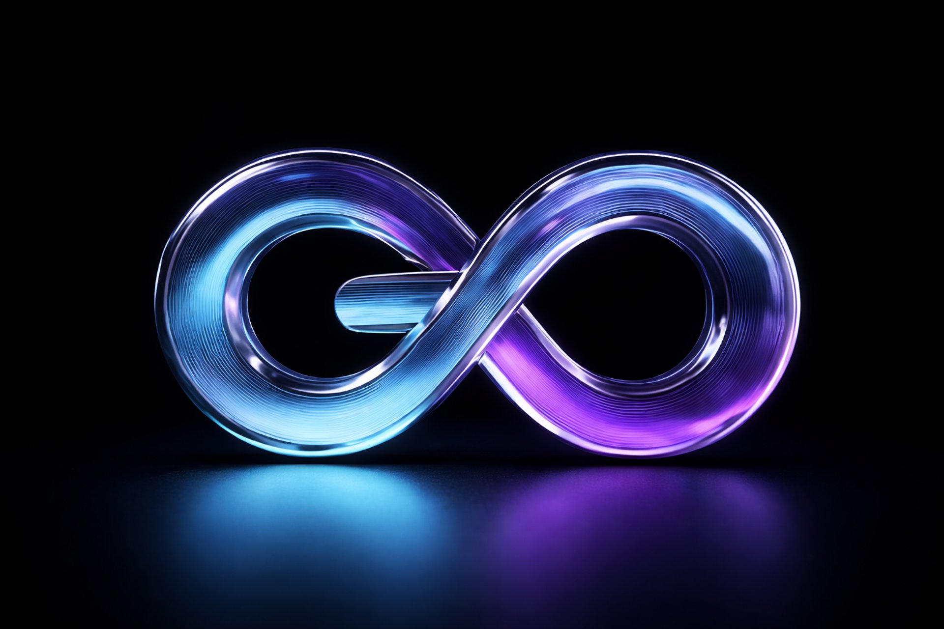 an abstract photo of a curved building with a blue sky in the background