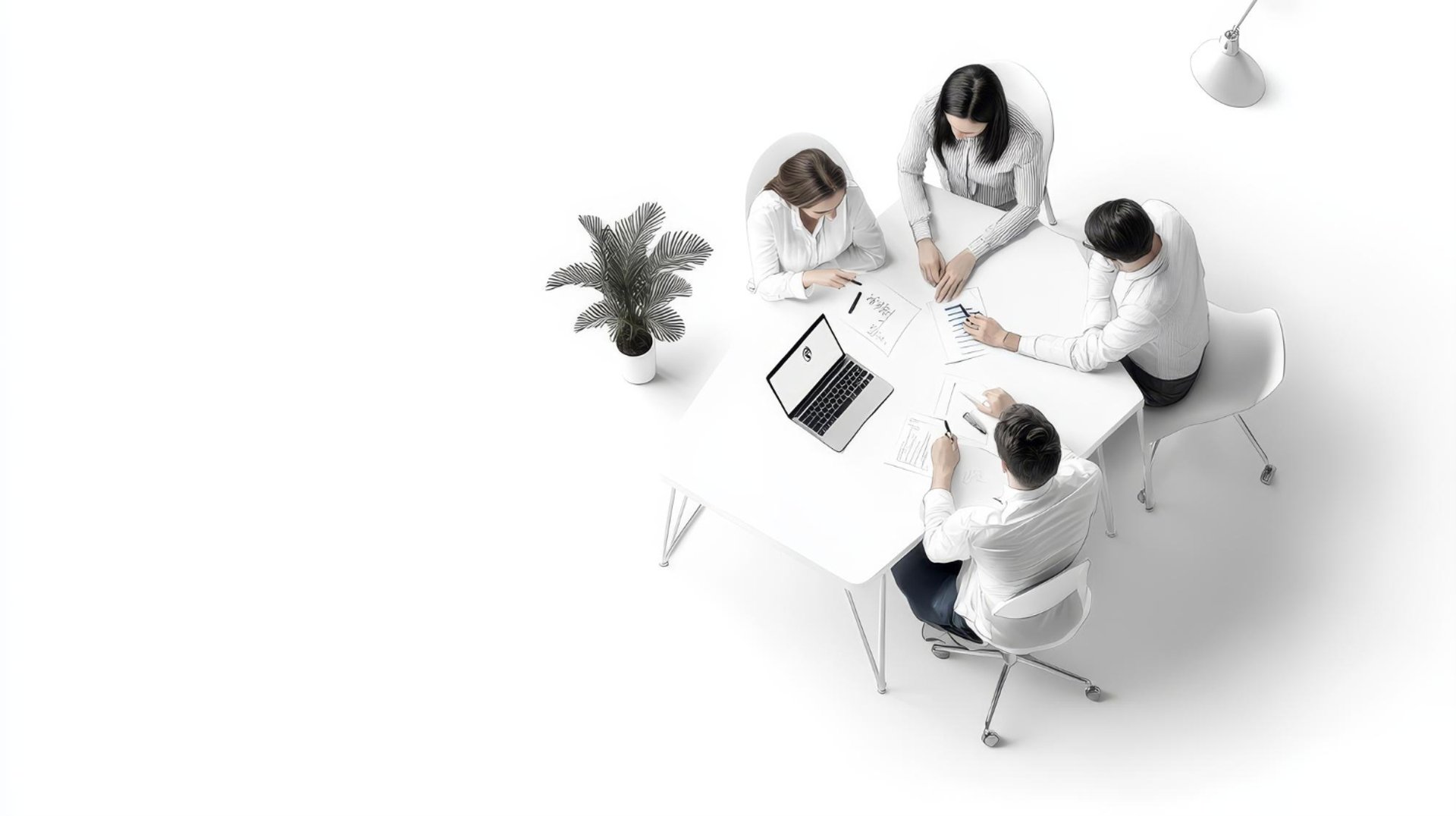 an abstract photo of a curved building with a blue sky in the background