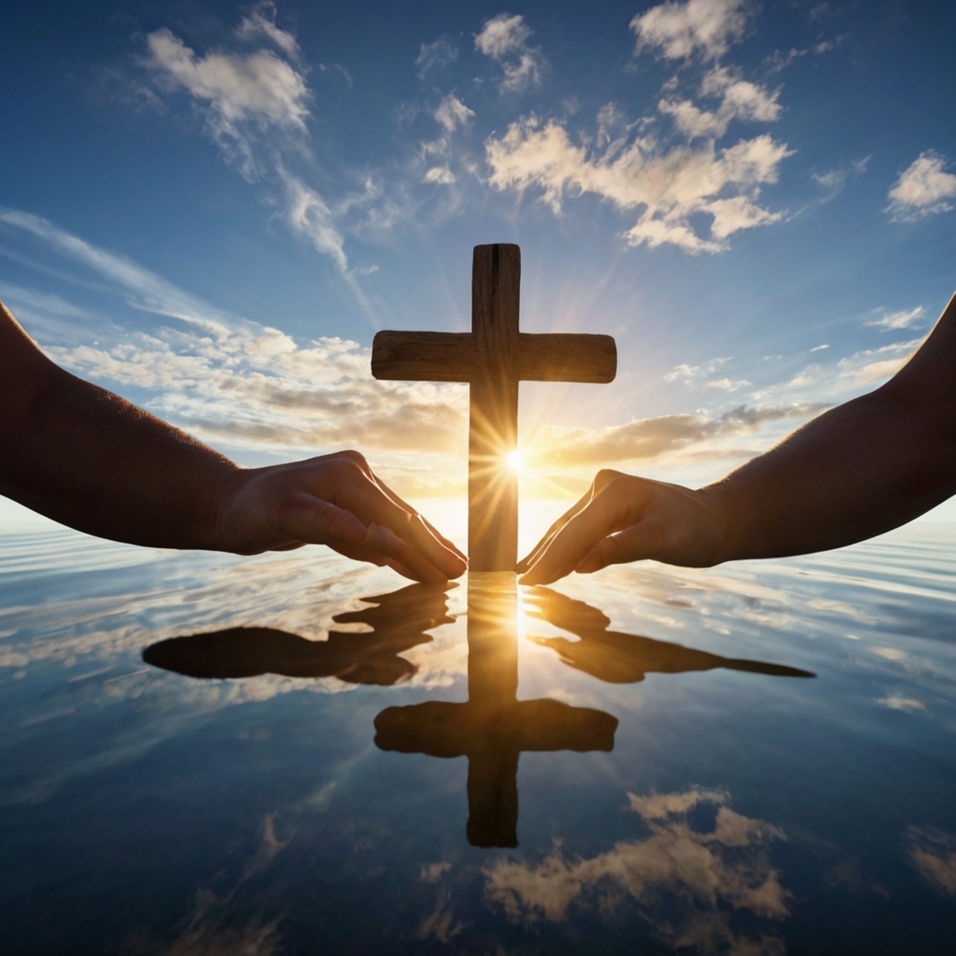 an abstract photo of a curved building with a blue sky in the background