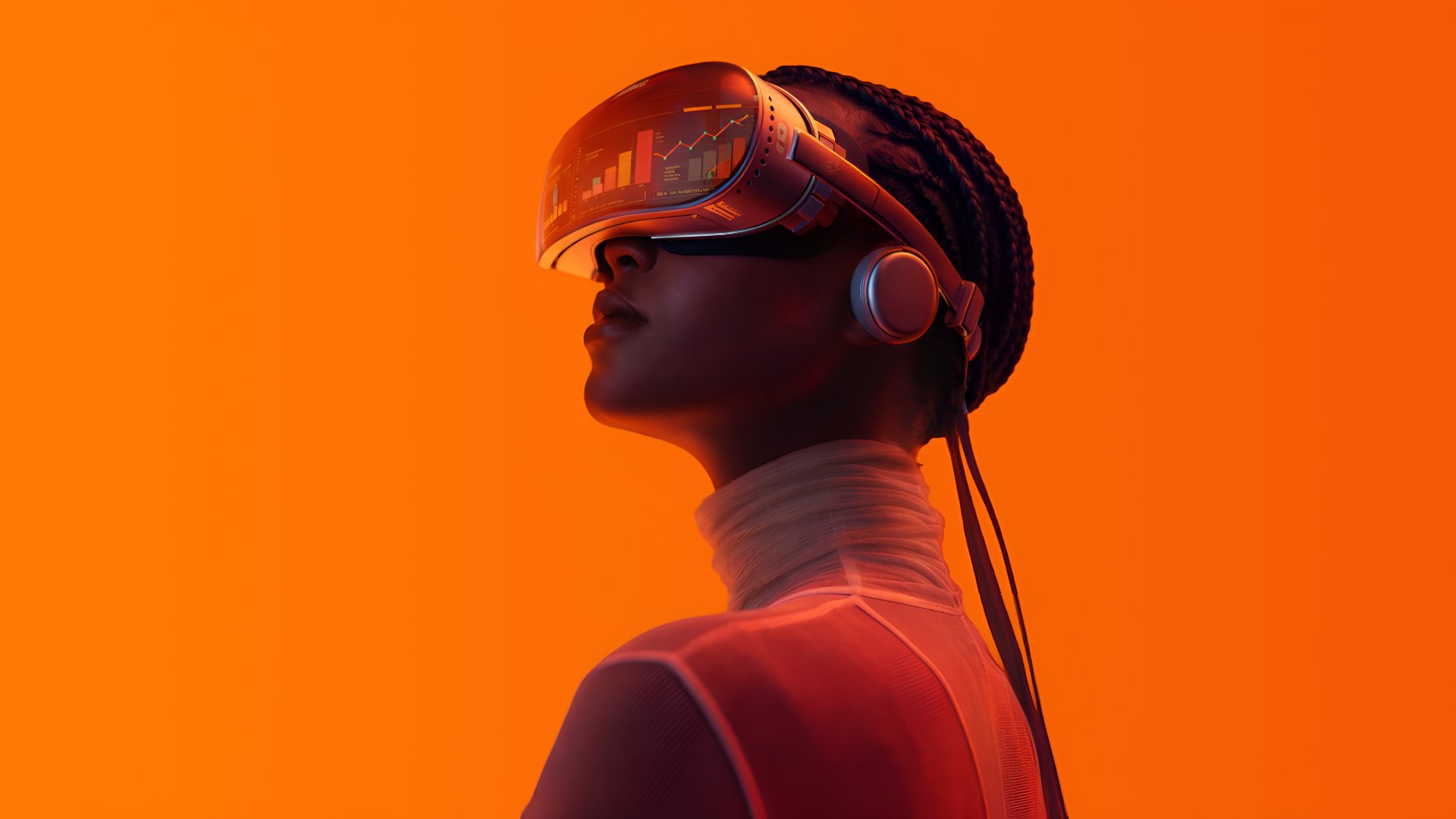 an abstract photo of a curved building with a blue sky in the background