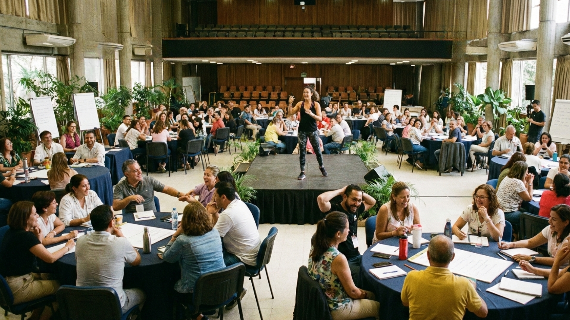 an abstract photo of a curved building with a blue sky in the background