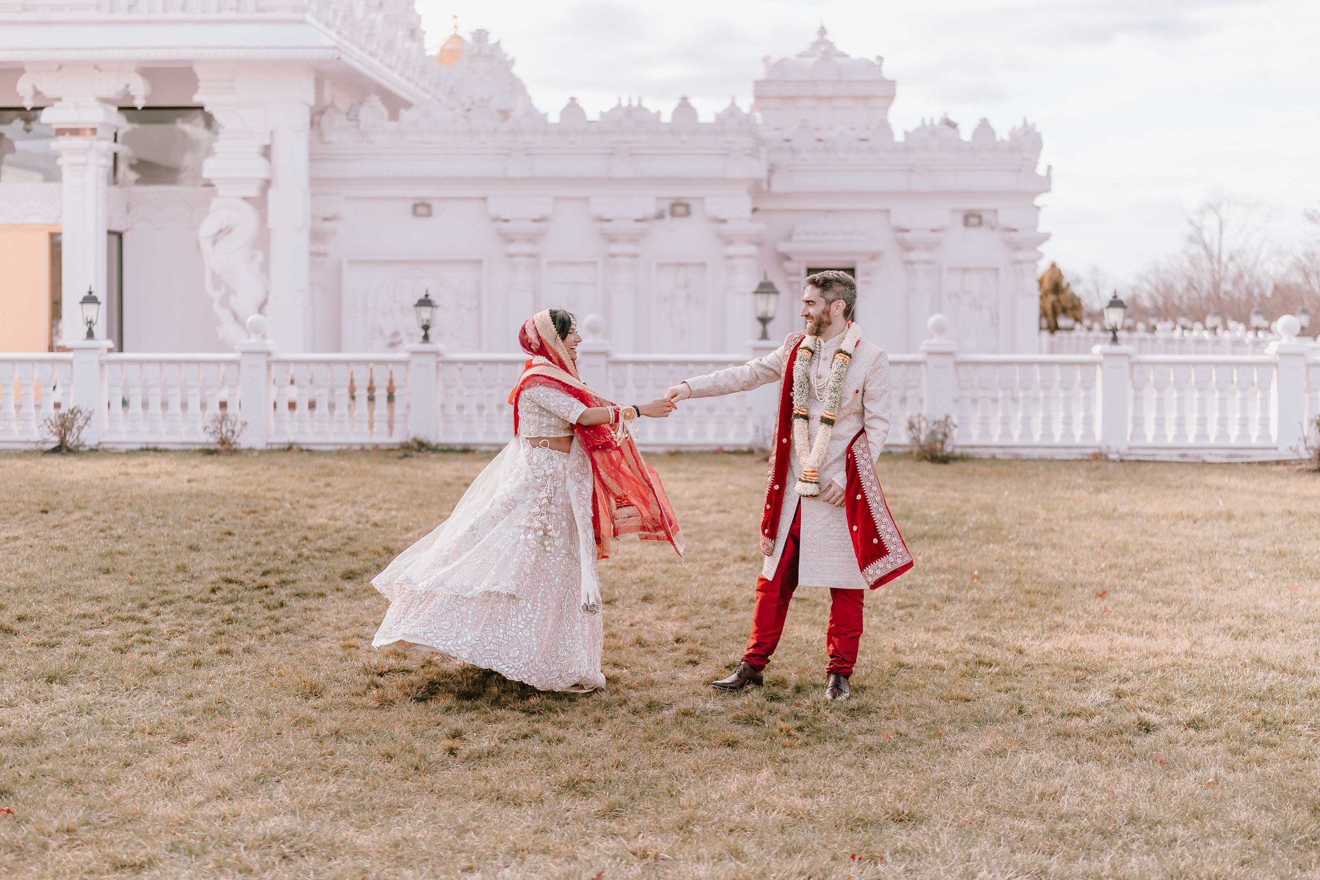 Fun Vidaai ritual with blocking of groom's car after marriage