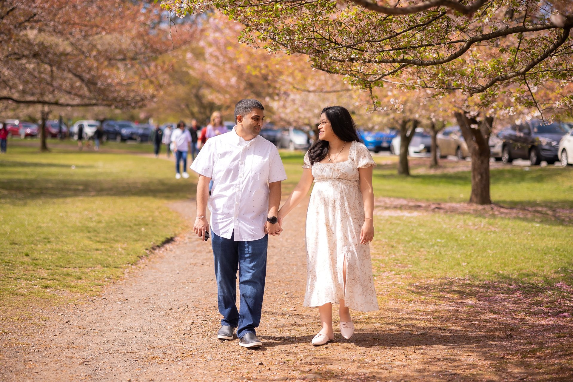 red and white umbrella on white table
