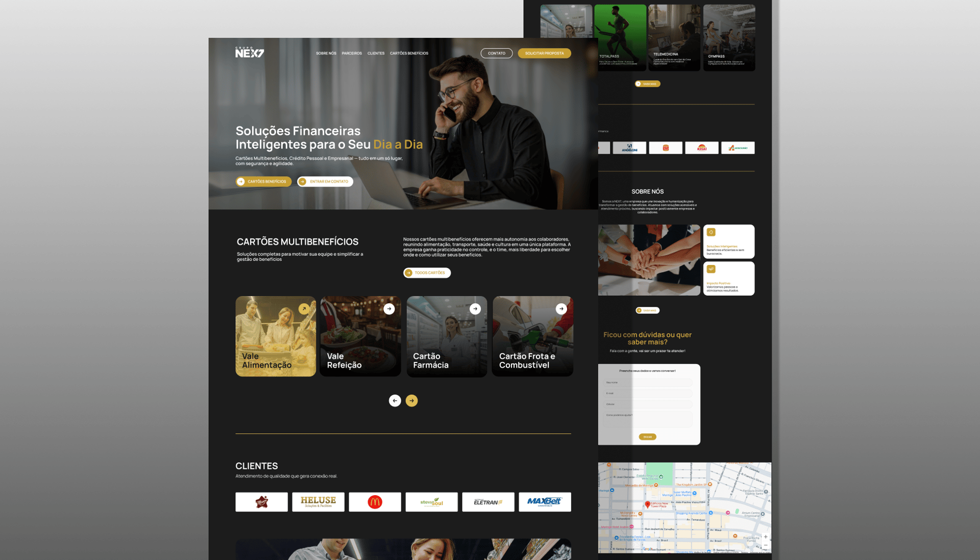 an abstract photo of a curved building with a blue sky in the background