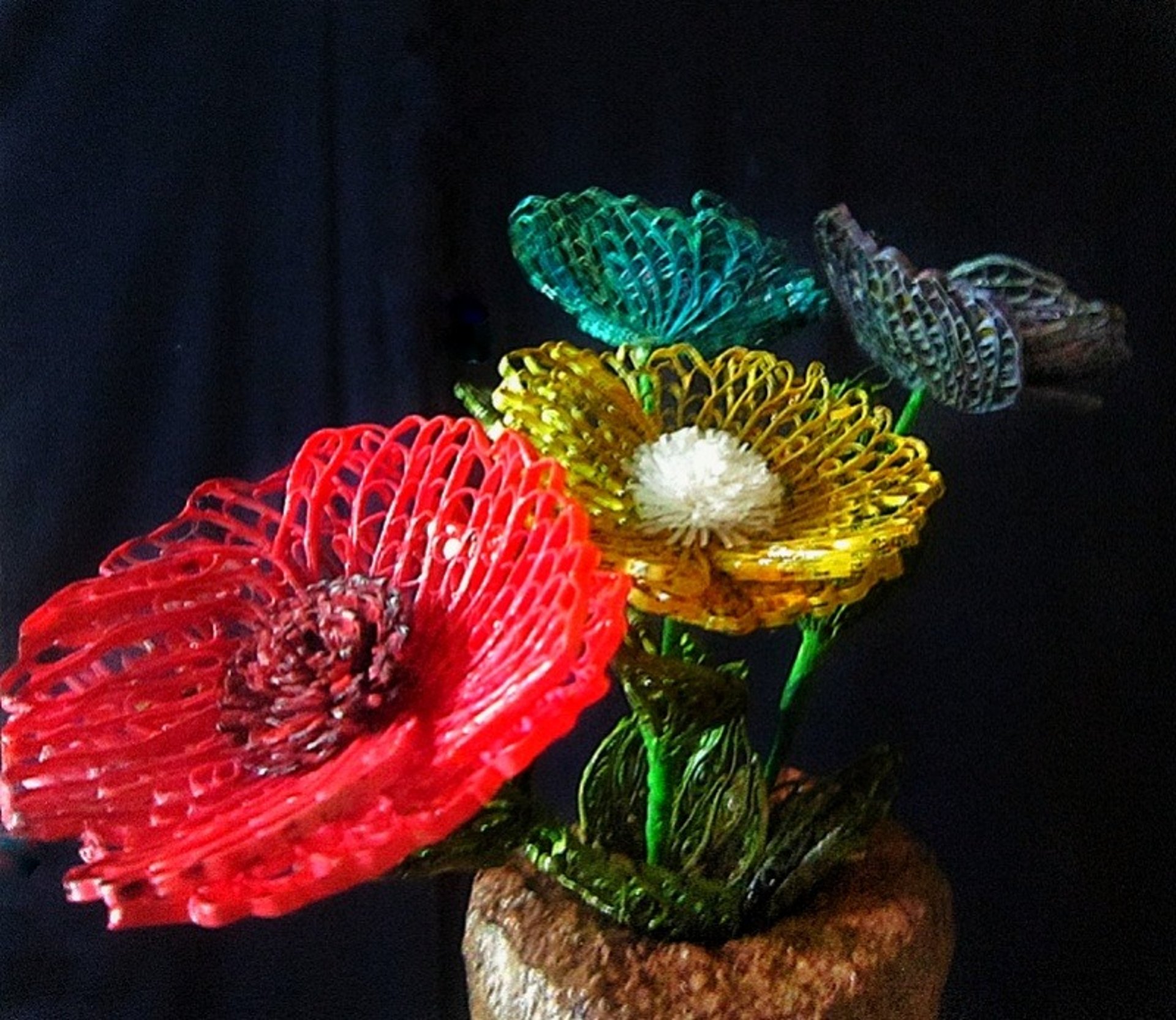 More loser colorful poppy quilling flower 