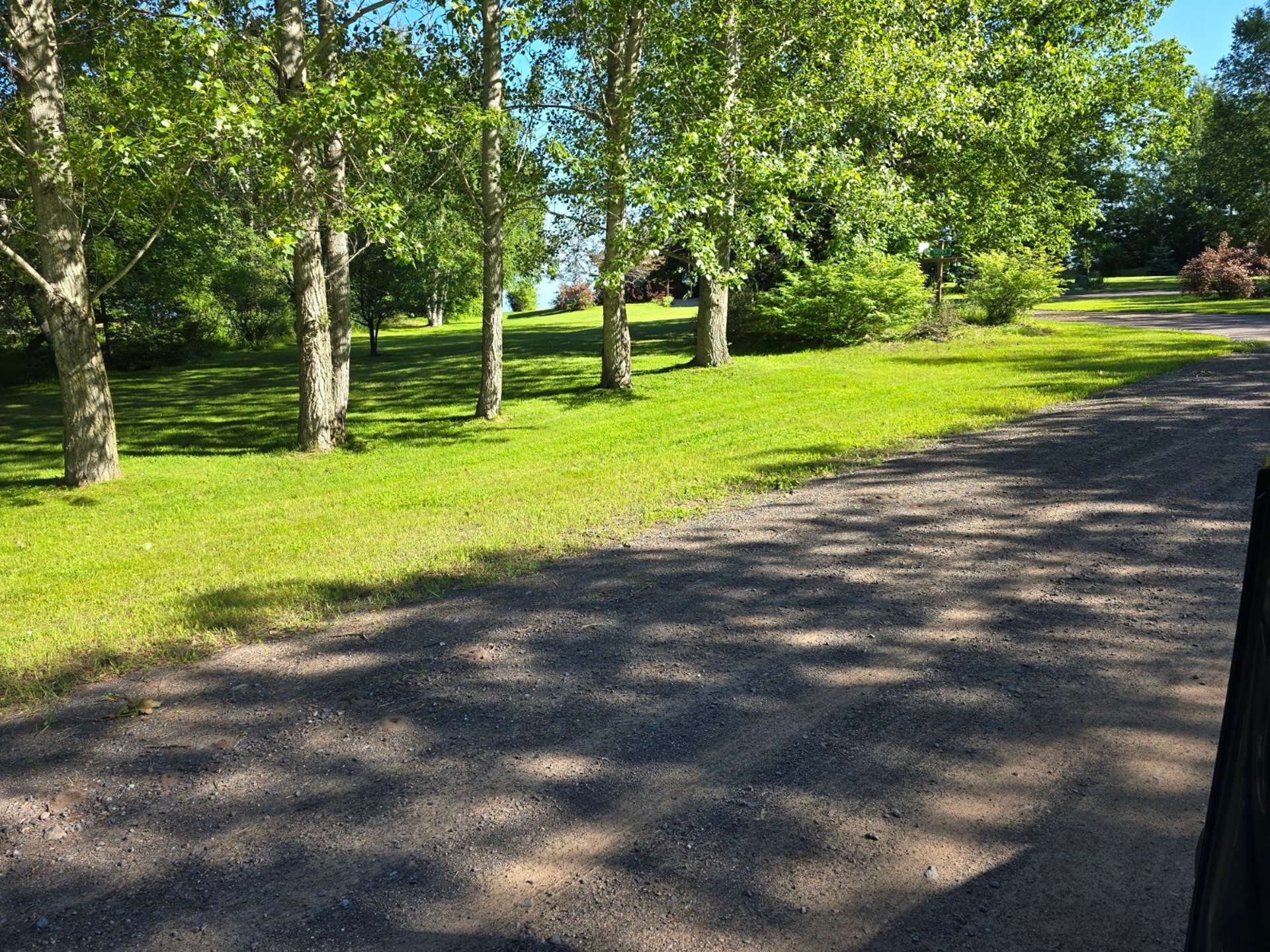 a well manicured lawn at a vacation getaway in Freda MI