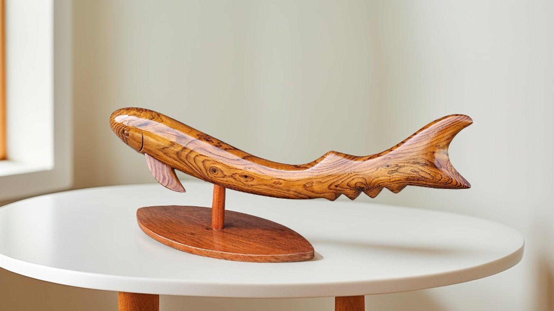 an abstract photo of a curved building with a blue sky in the background