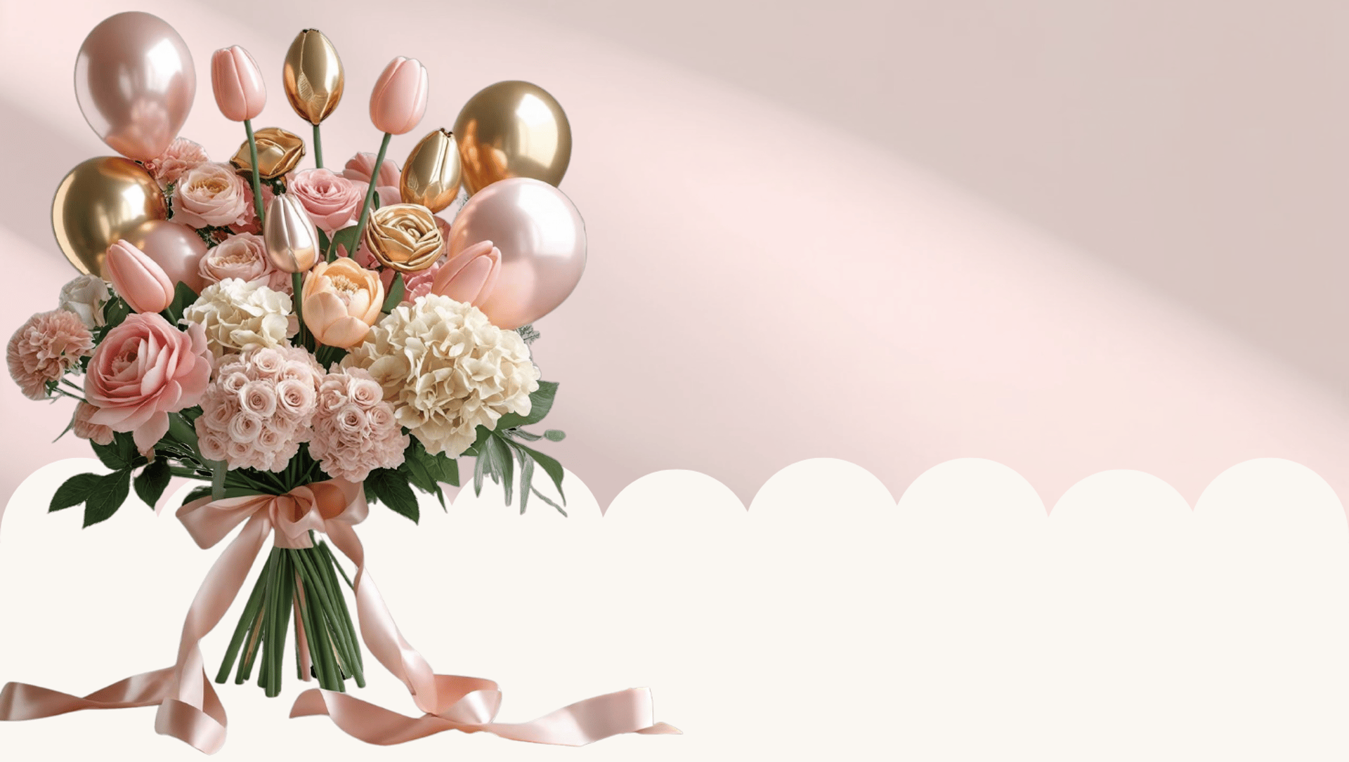 low-angle photo of pink and orange balloons