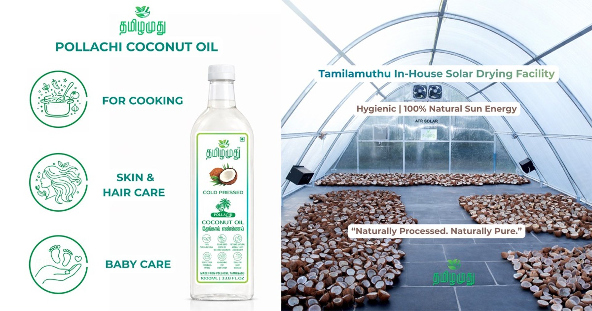 Tamilamuthu Pollachi Cold pressed Coconut Oil