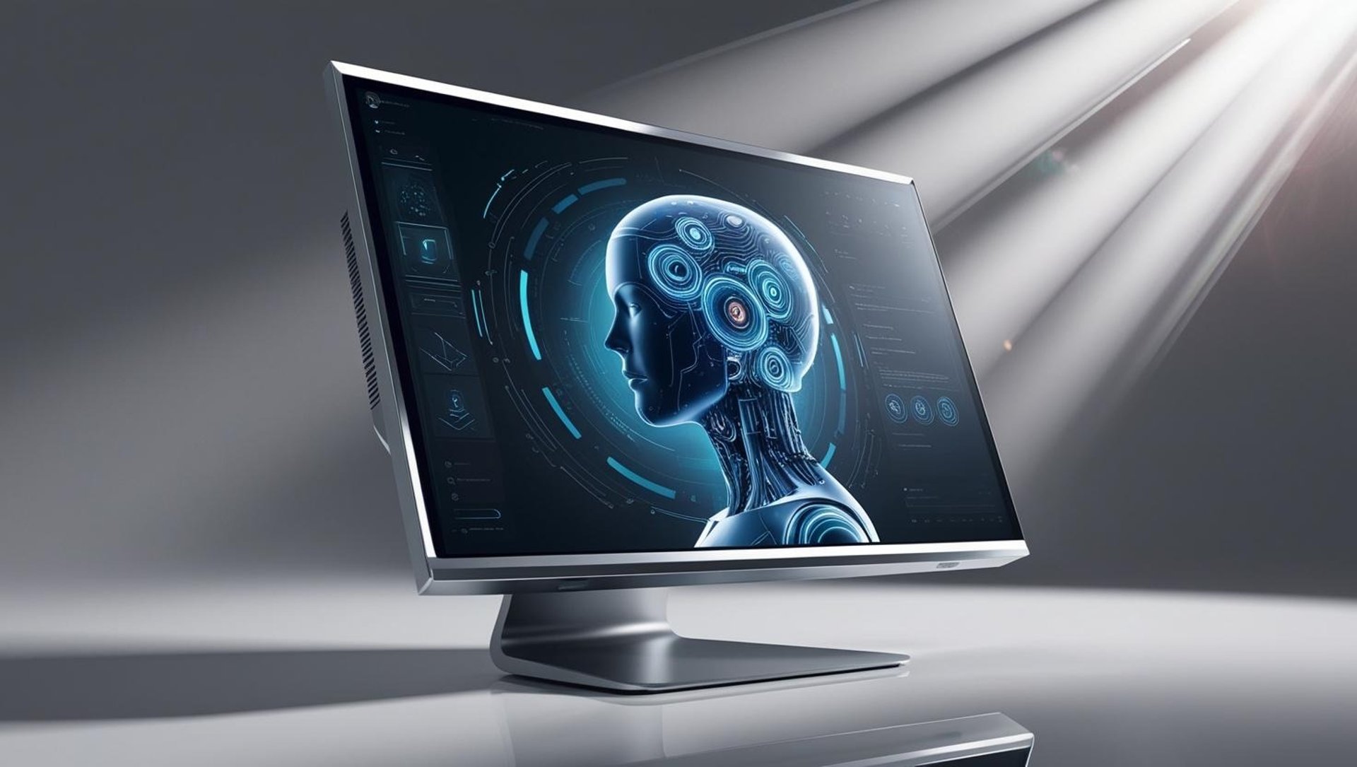 an abstract photo of a curved building with a blue sky in the background