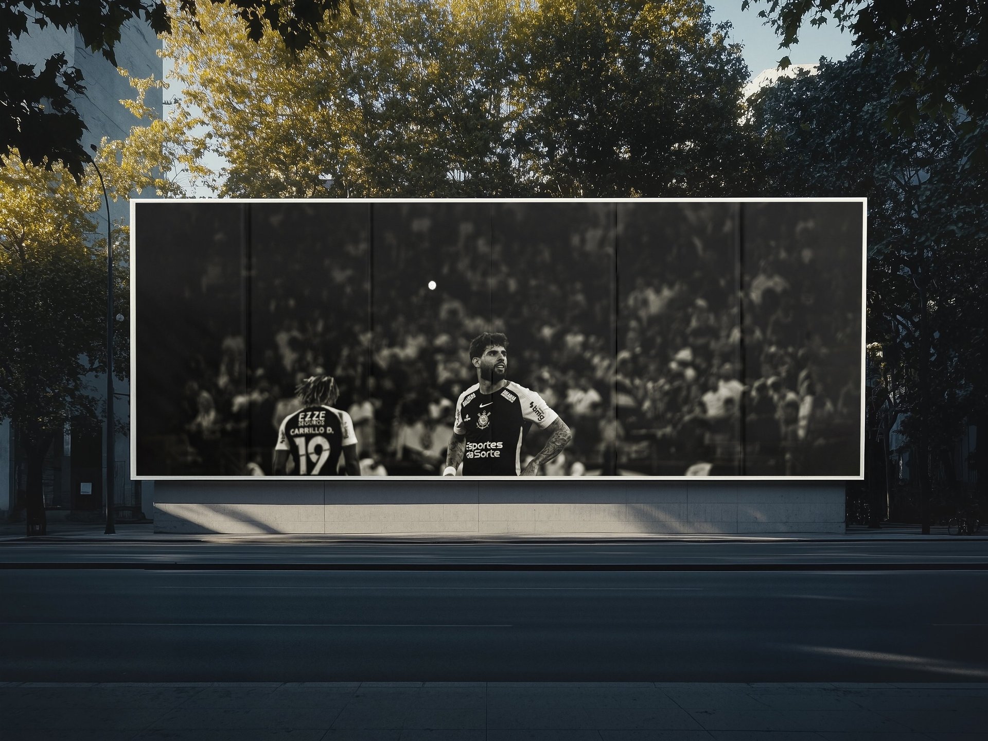 an abstract photo of a curved building with a blue sky in the background