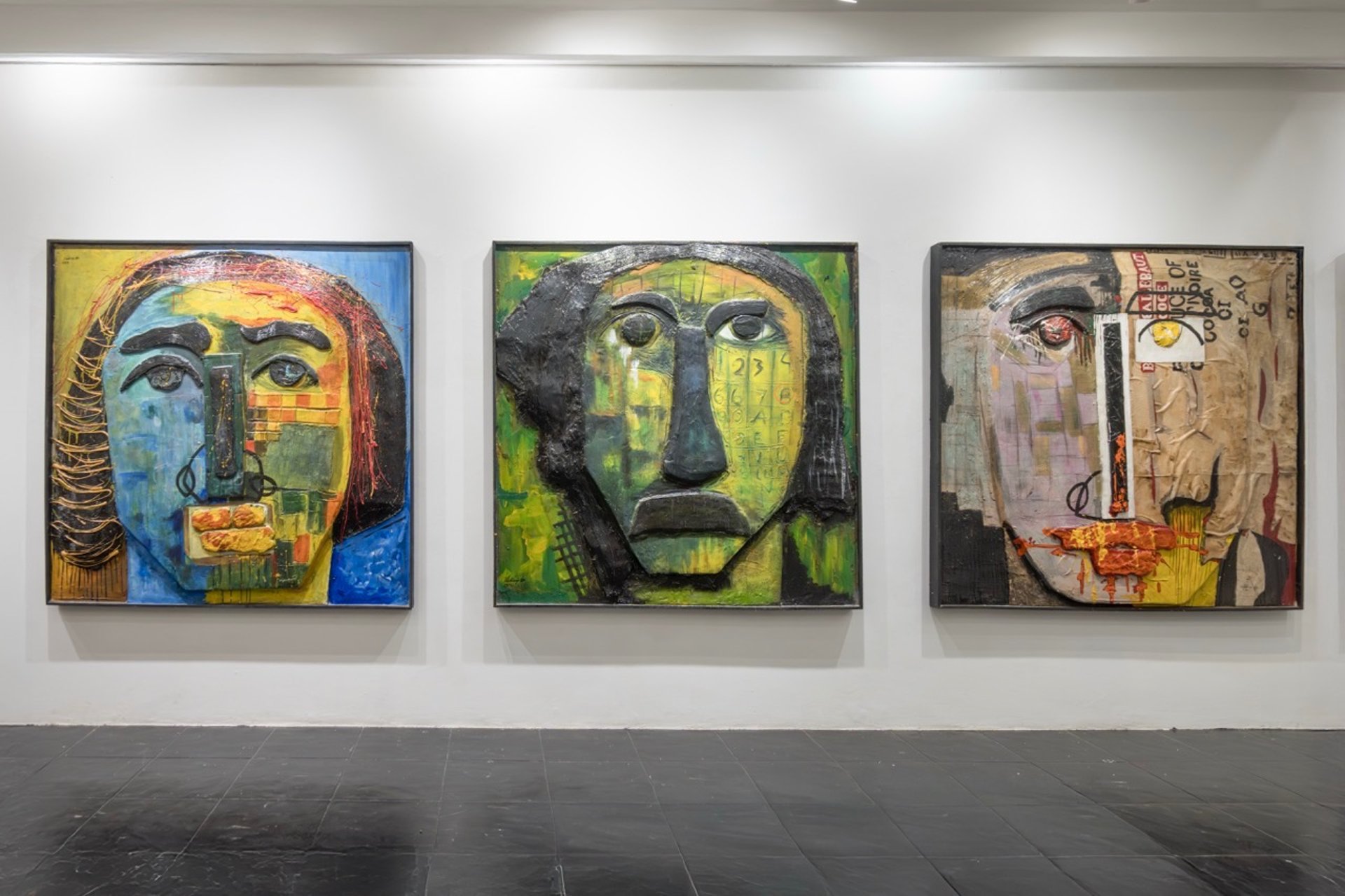 an abstract photo of a curved building with a blue sky in the background