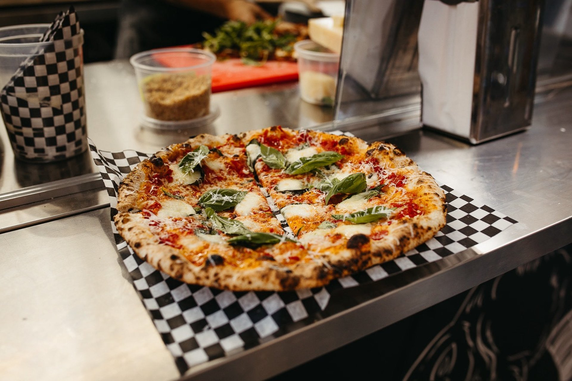 black and brown leather padded tub sofa