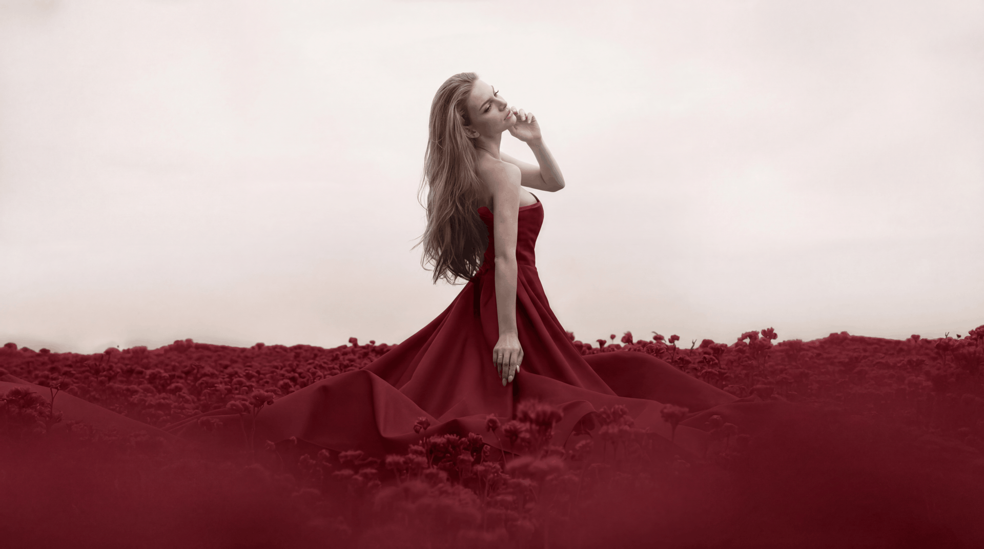 woman in white crew neck t-shirt covering her face with her hands