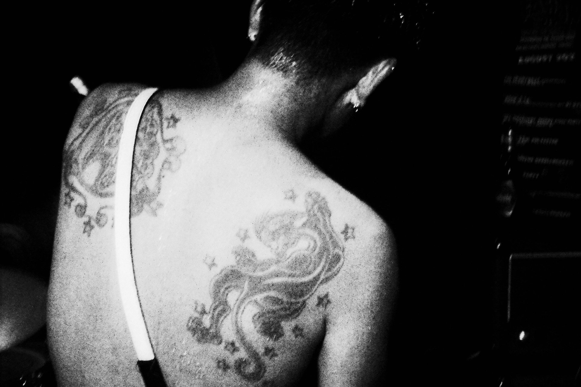 a foggy mountain range with low lying clouds