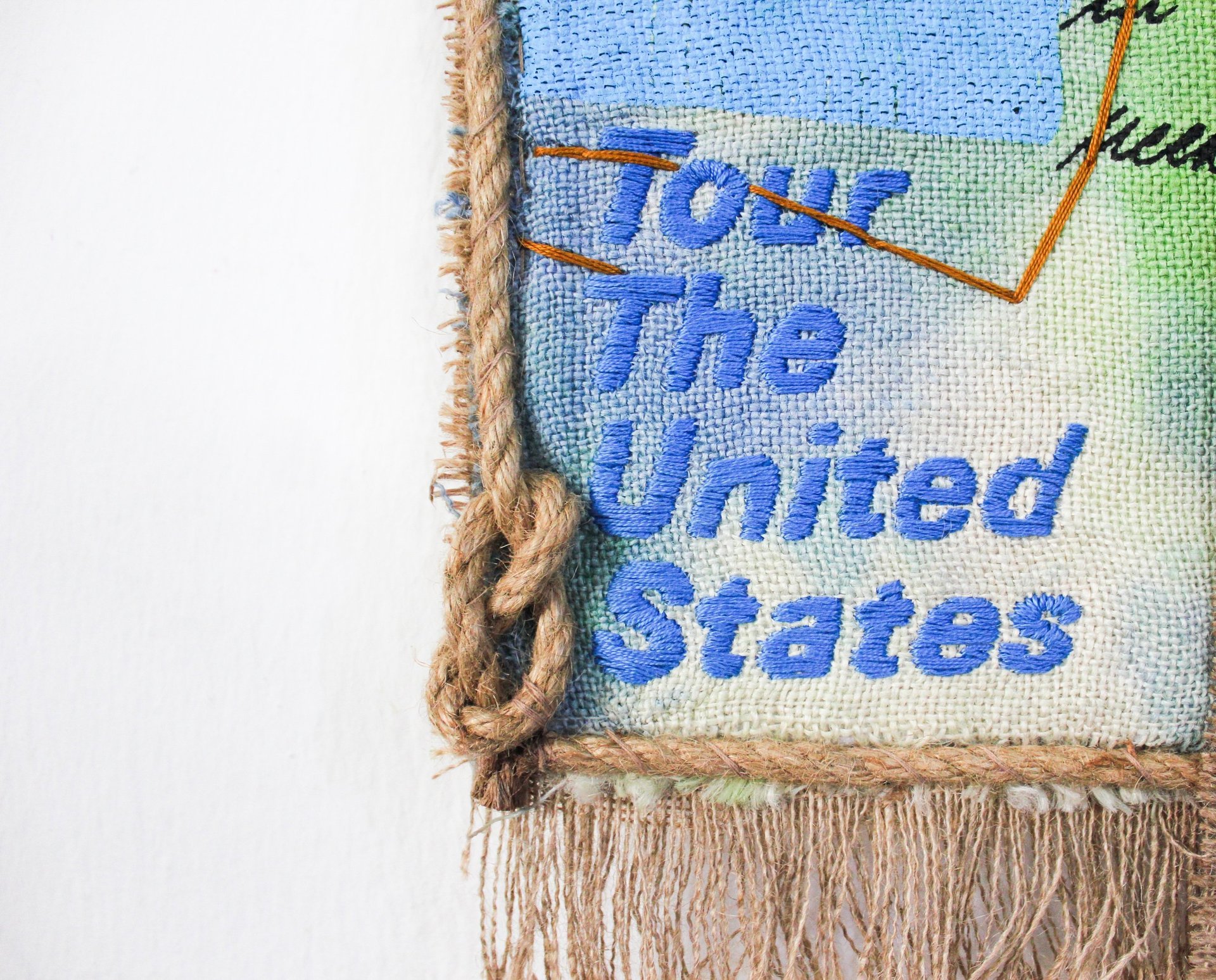 black blue and yellow textile