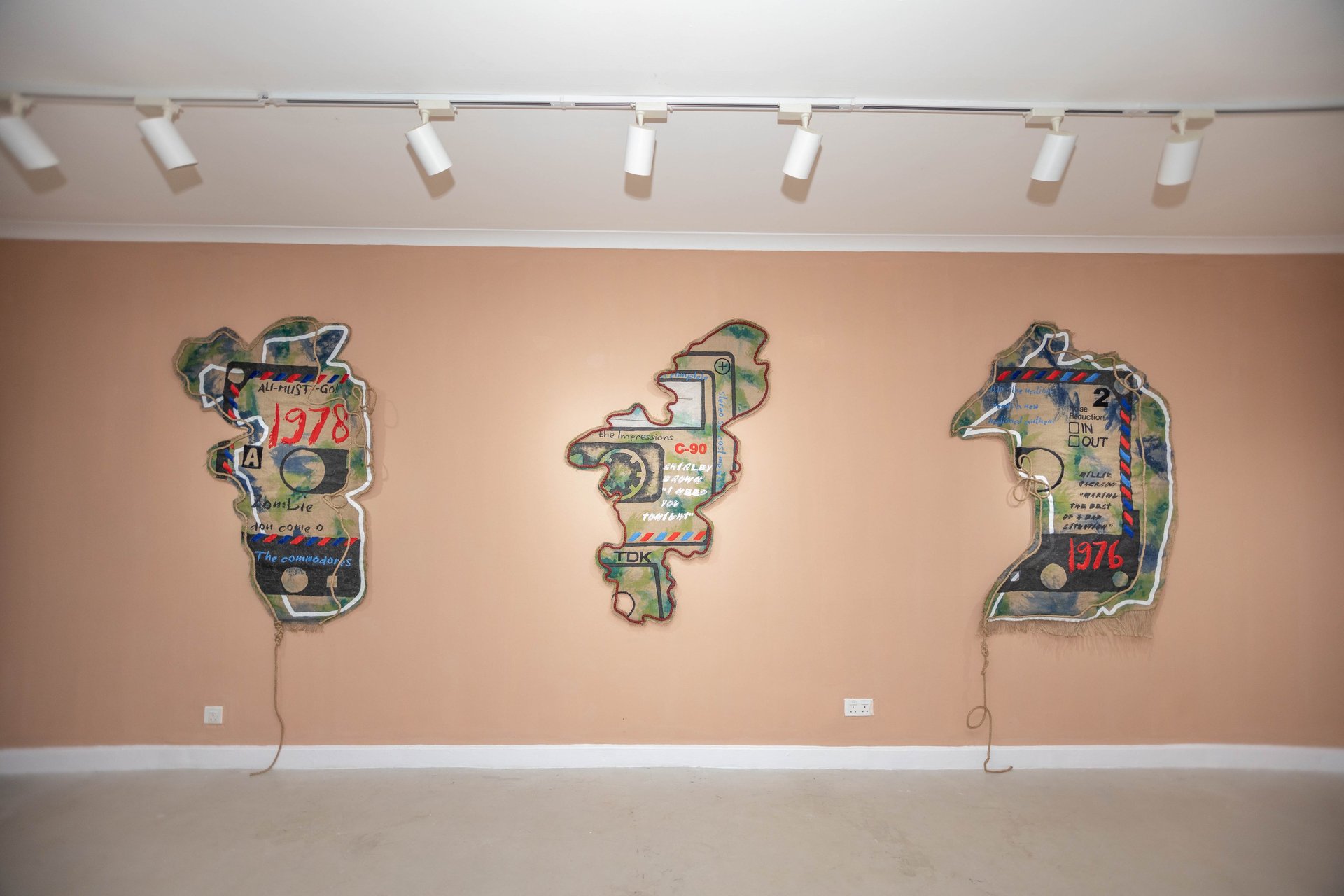 black blue and yellow textile