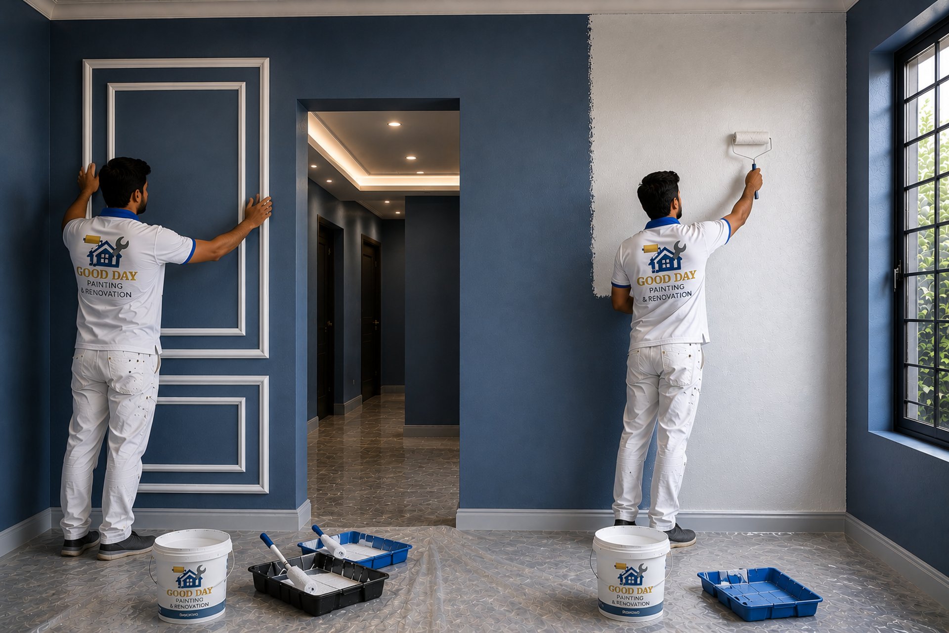 Interior and exterior house painting colour palette – professional painters and renovation experts in Delhi NCR.