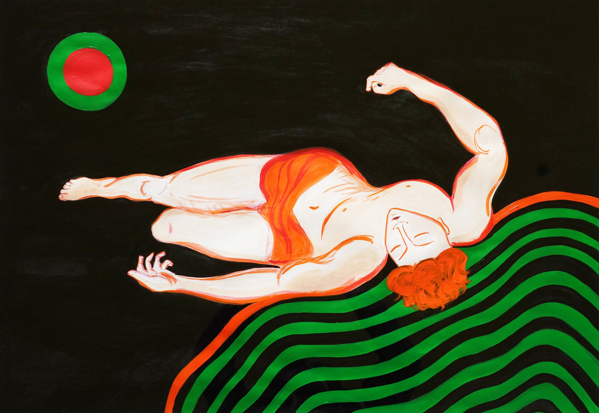 an abstract photo of a curved building with a blue sky in the background