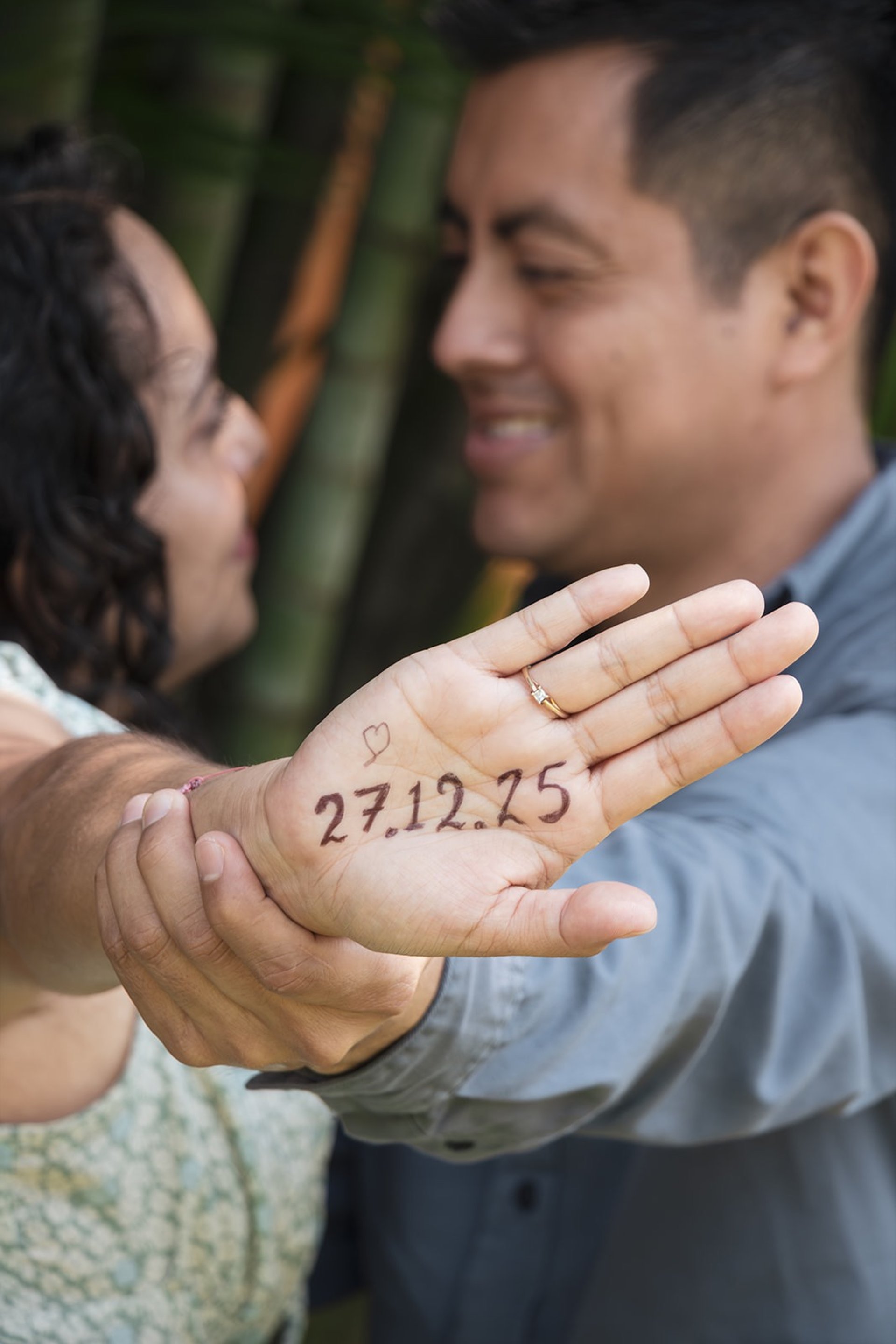 a man and woman hugging