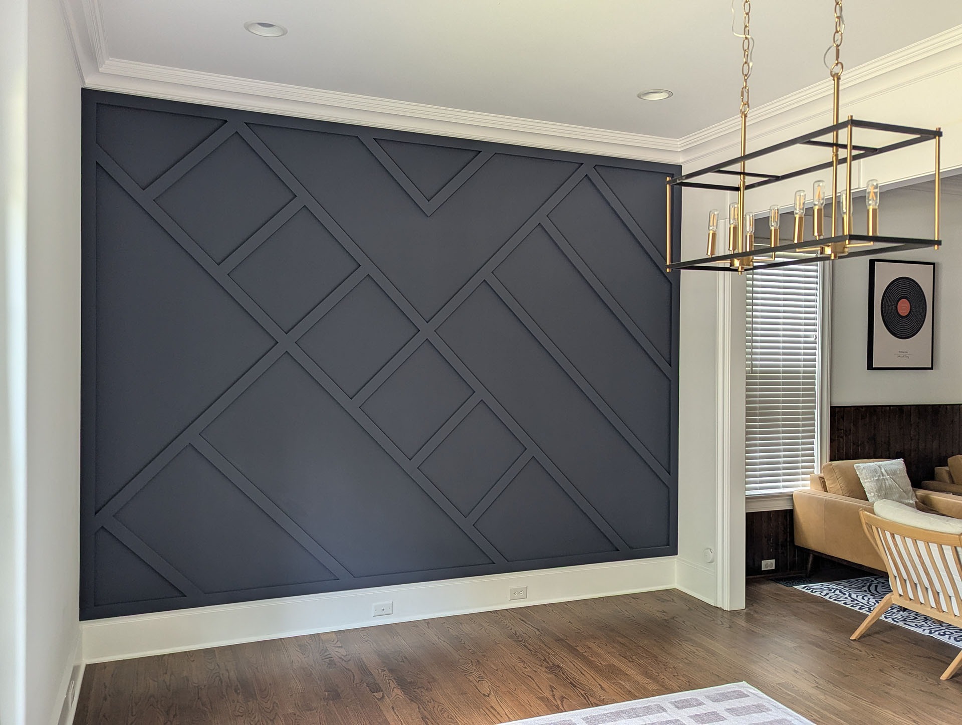 black and brown leather padded tub sofa