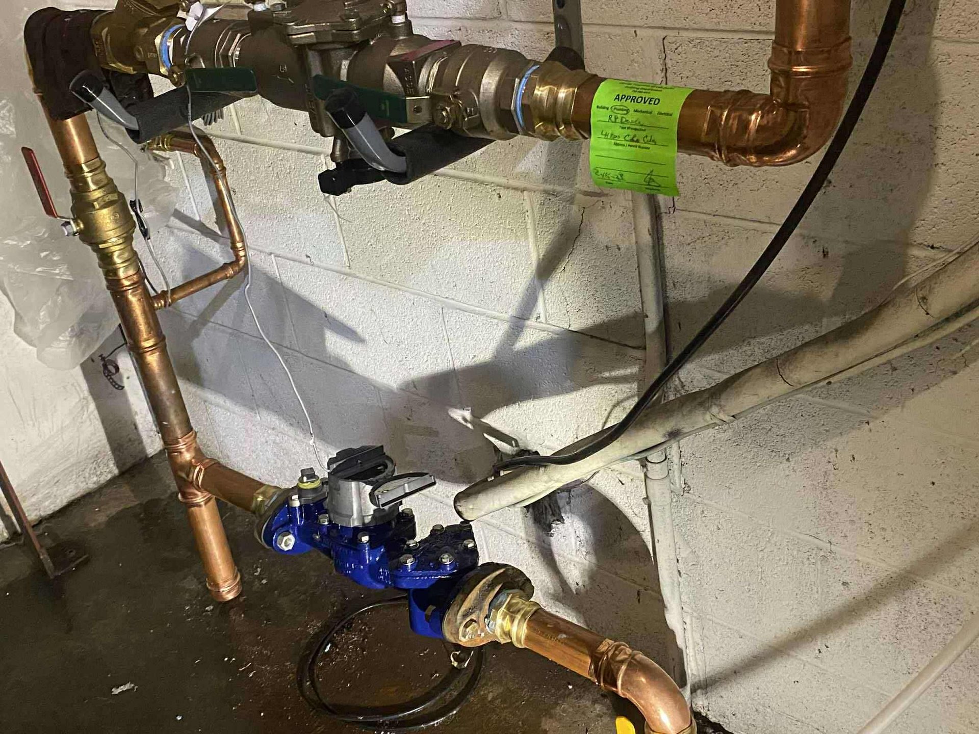 a couple of pipes connected to a building