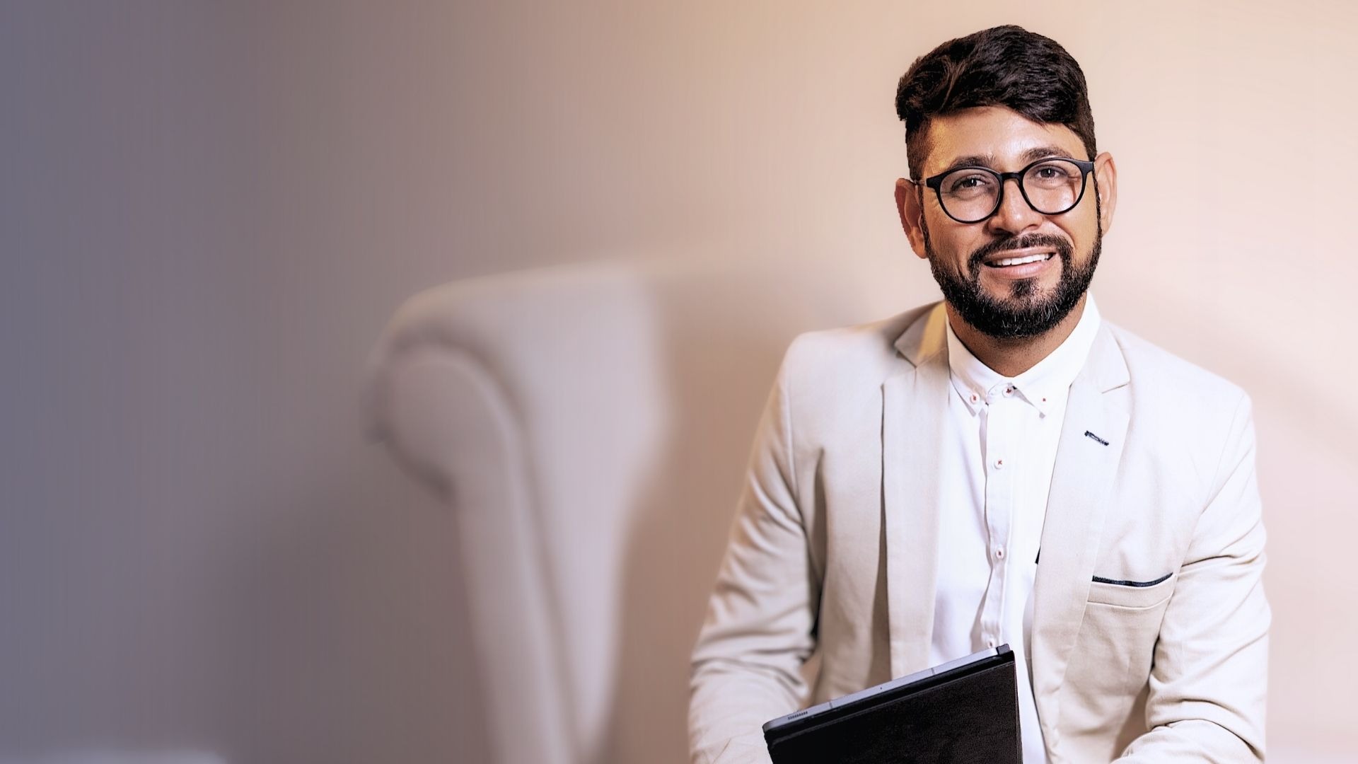 black and brown leather padded tub sofa